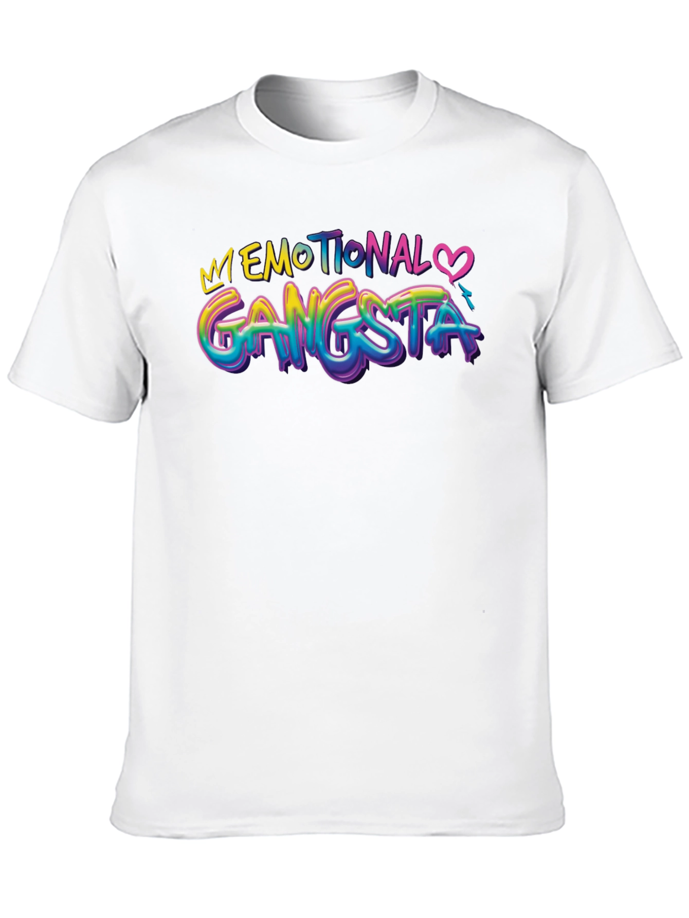Black Emotional Gangsta Black Graphic Tee view 10