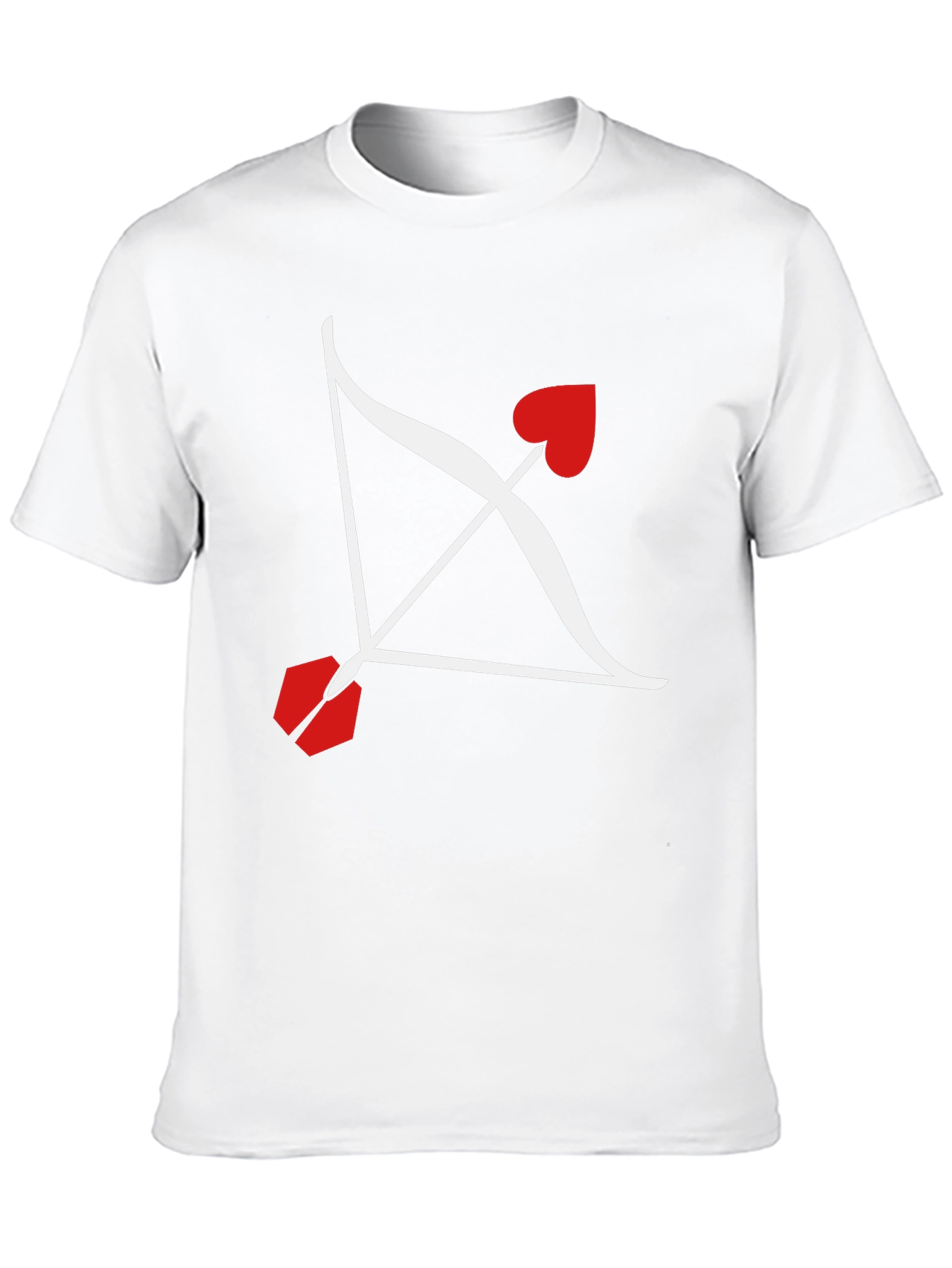 Black Cupid's Arrow Graphic Tee - Valentine's Day Black Shirt view 10