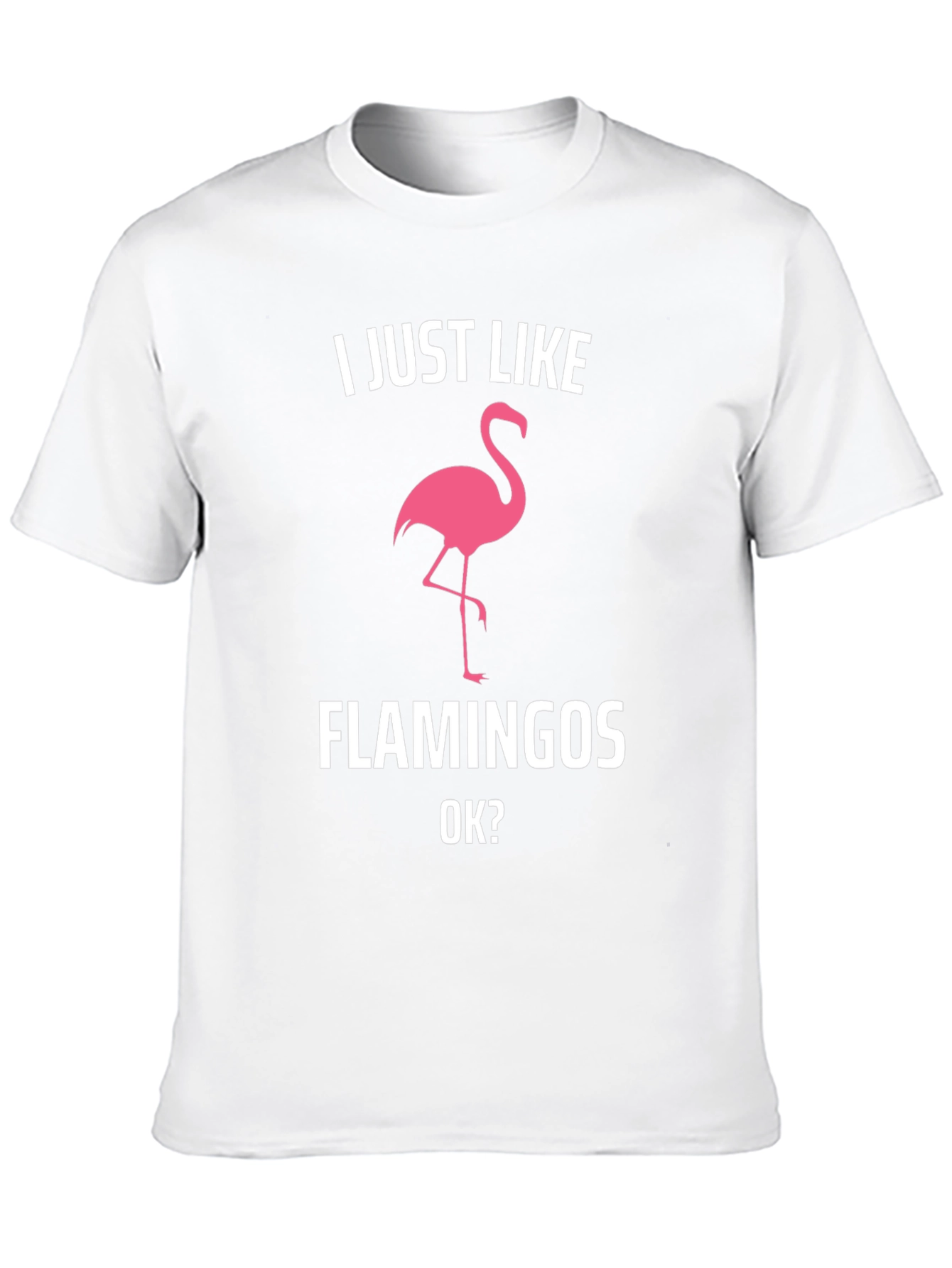 Black I Just Like Flamingos T-Shirt view 10