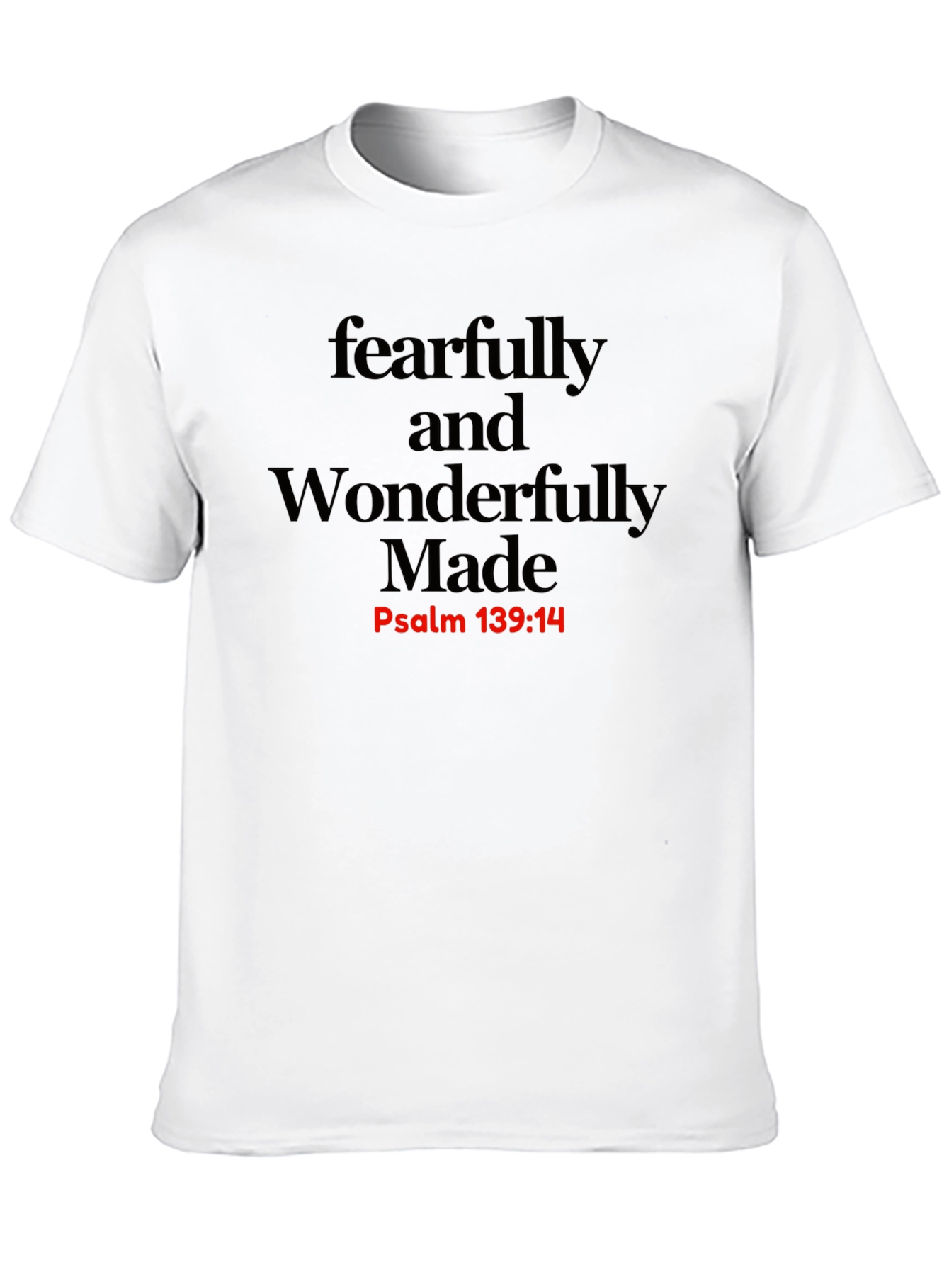 Black Fearfully & Wonderfully Made T-Shirt - Psalm 139:14 view 10