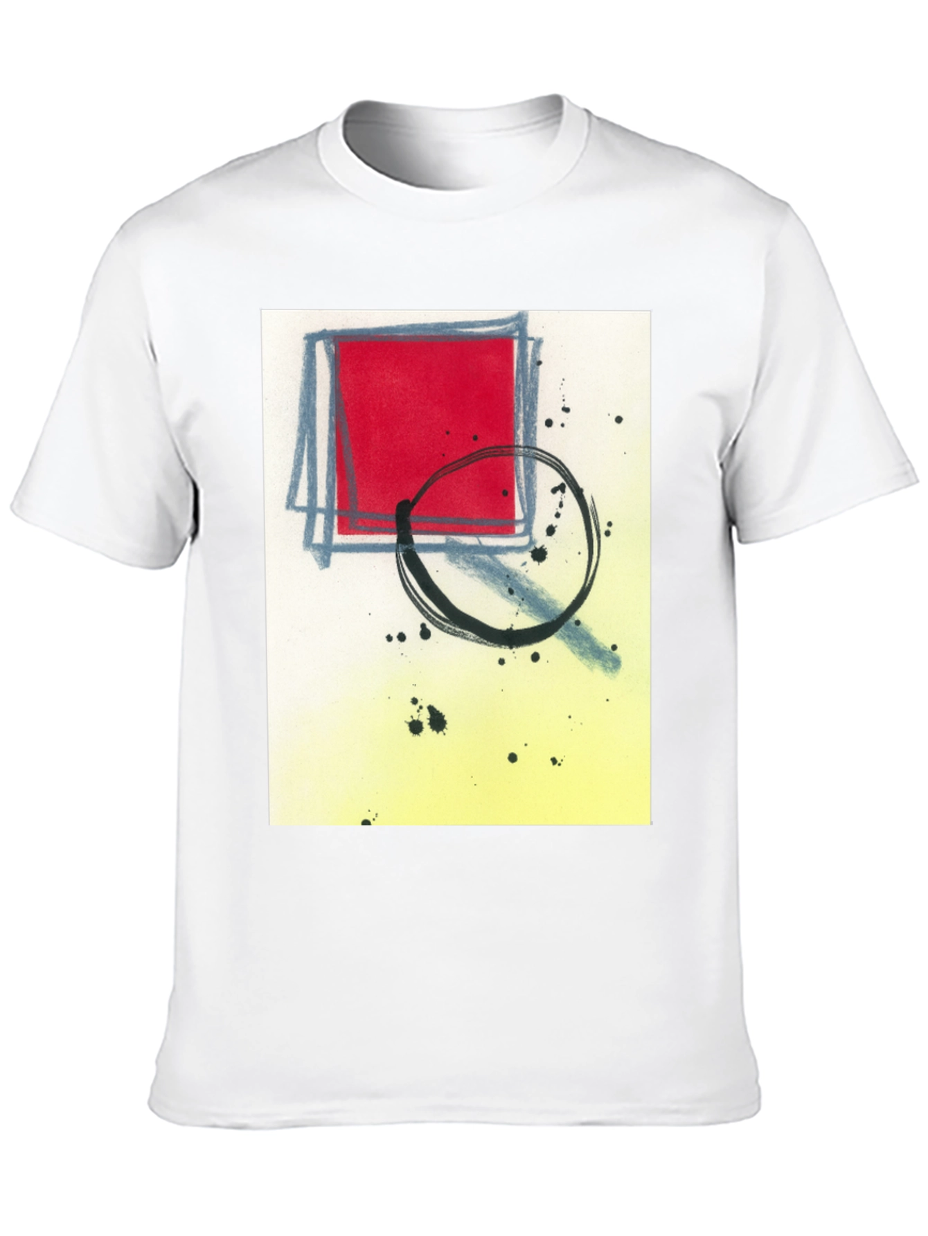 Black Abstract Graphic T-Shirt - Modern Art Tee view 10
