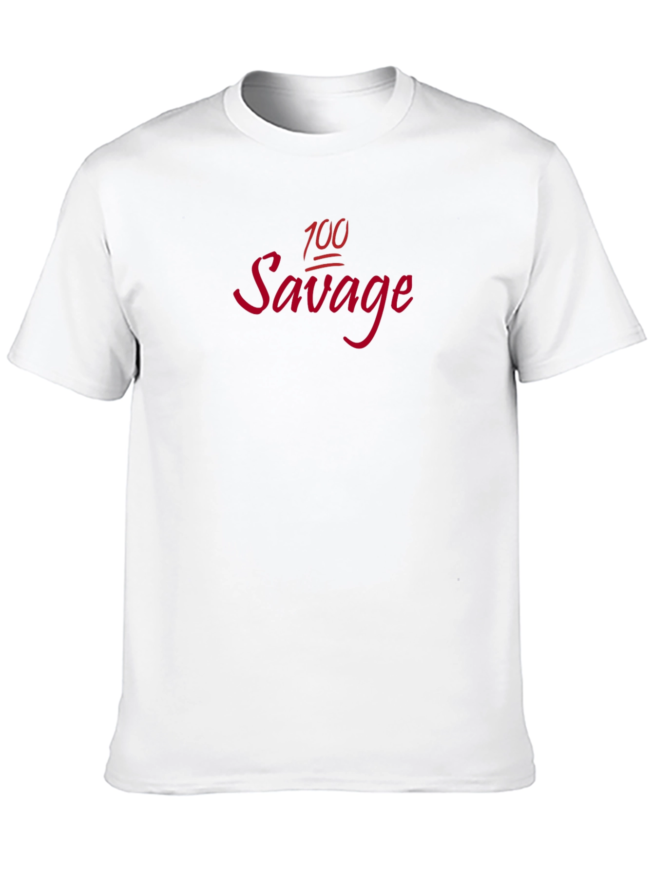 Black 100 Savage Graphic Tee - Trendy Statement Shirt view 10