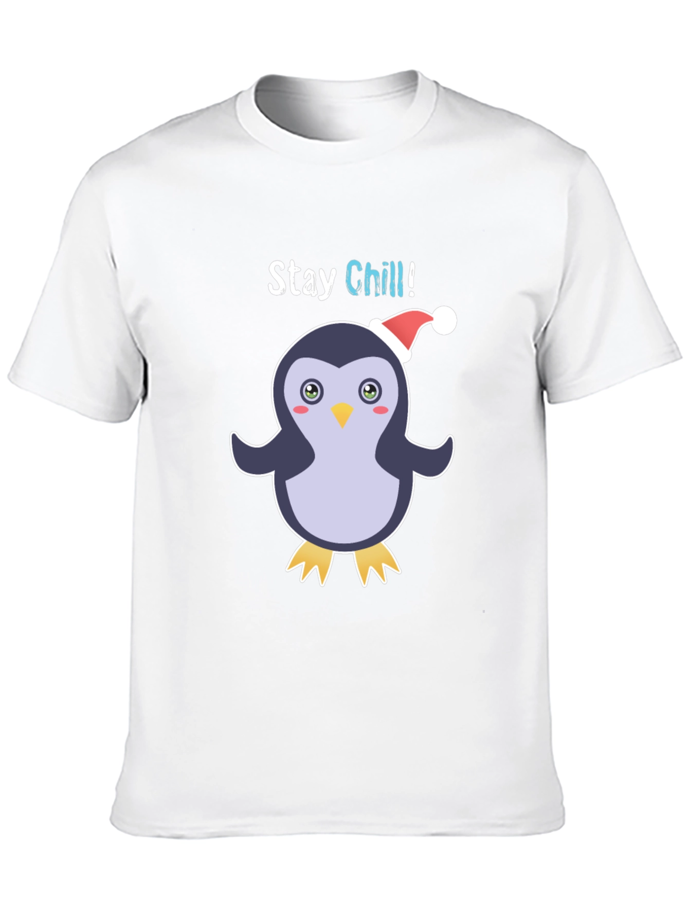 Black Stay Chill Penguin Holiday T-Shirt view 10