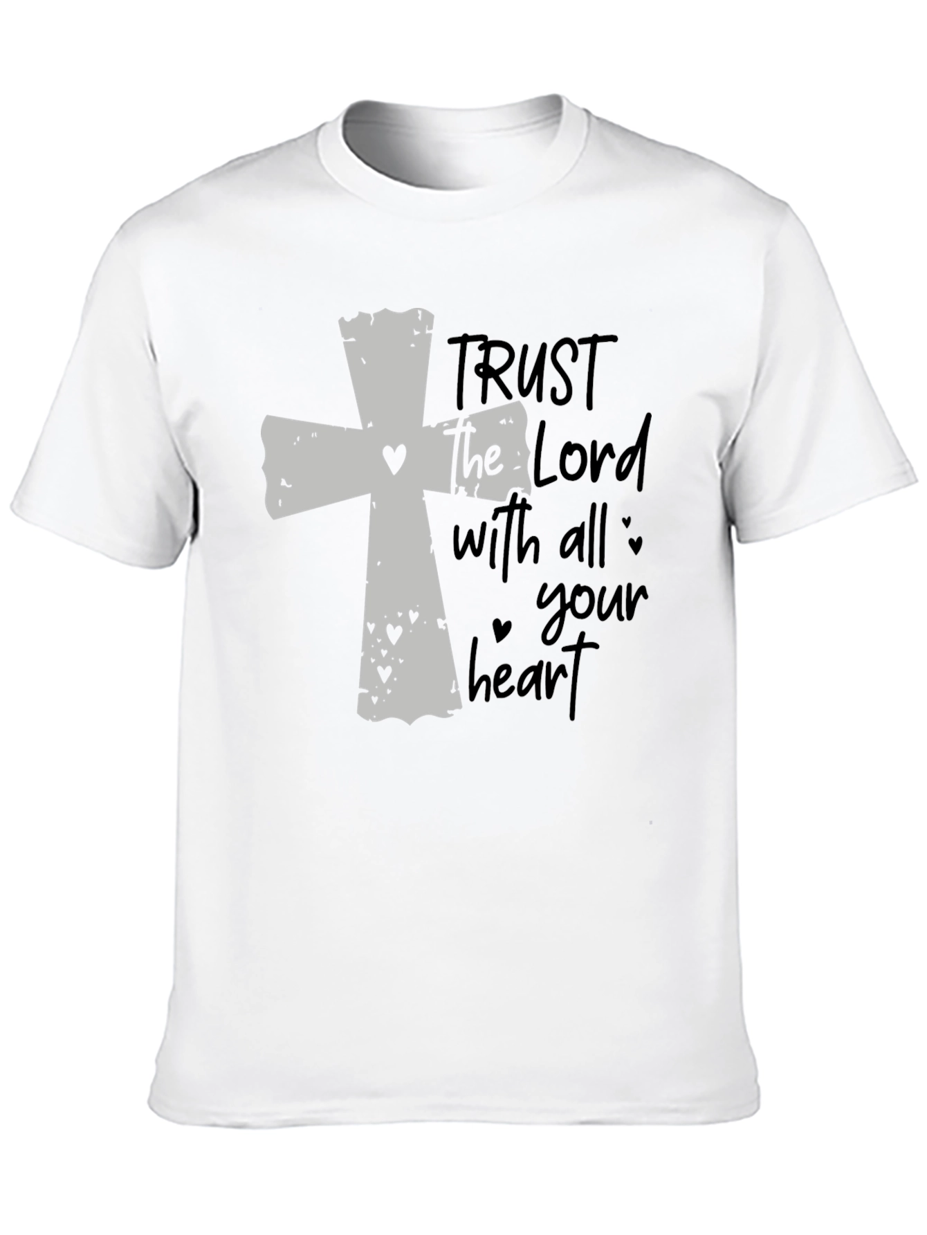 Black Faithful Black T-Shirt: Trust the Lord view 10