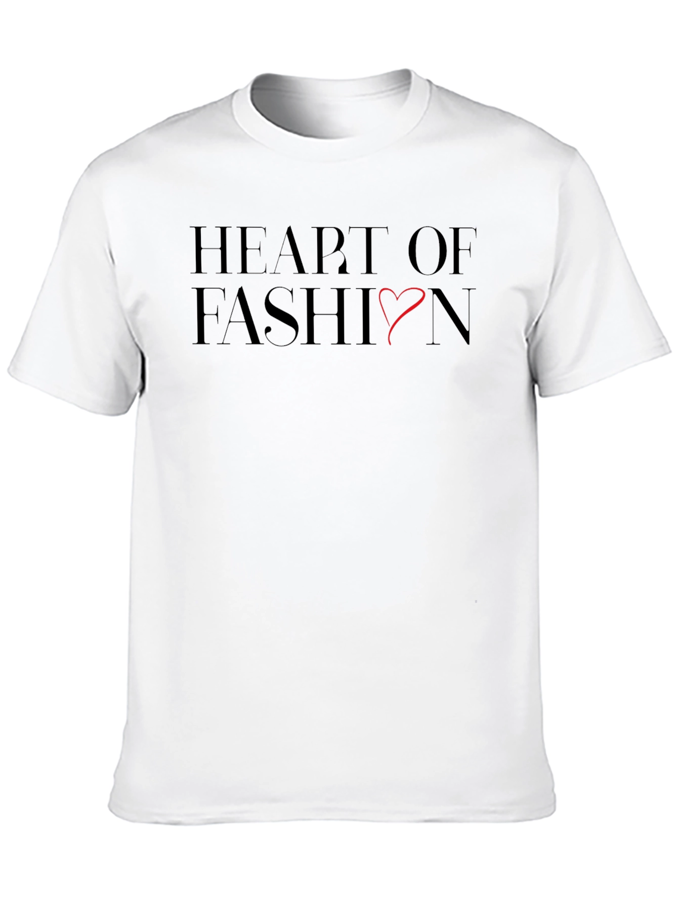 Black Heart of Fashion Graphic Tee - Soft Cotton Blend view 10