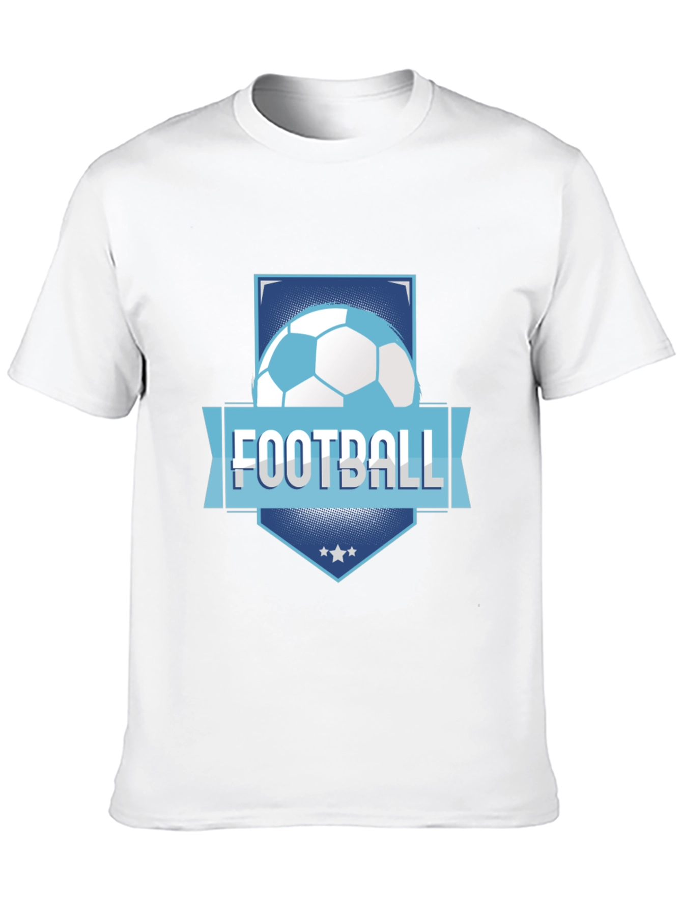 Black Football Graphic Tee - Black Cotton Blend view 10