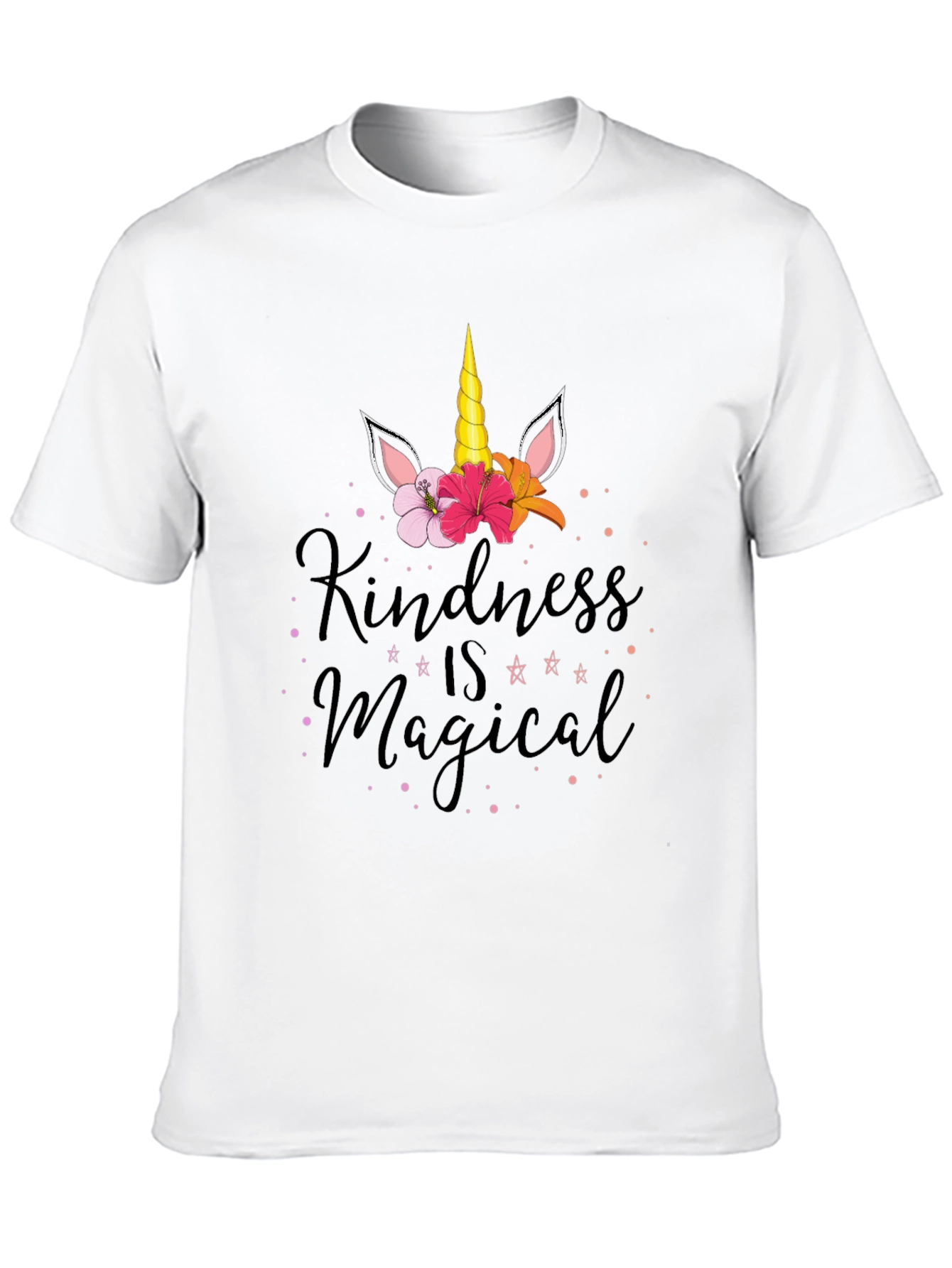 Black Kindness is Magical Unicorn T-Shirt view 10
