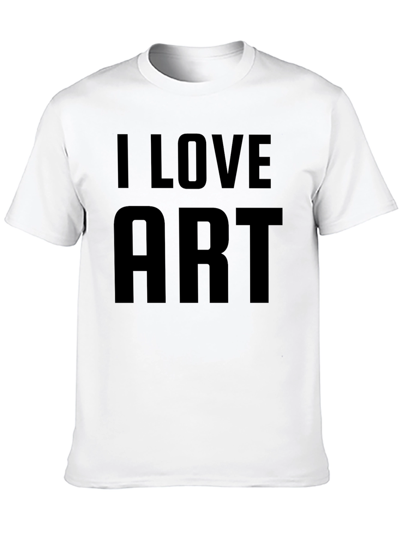 Black I Love Art Graphic T-Shirt view 10