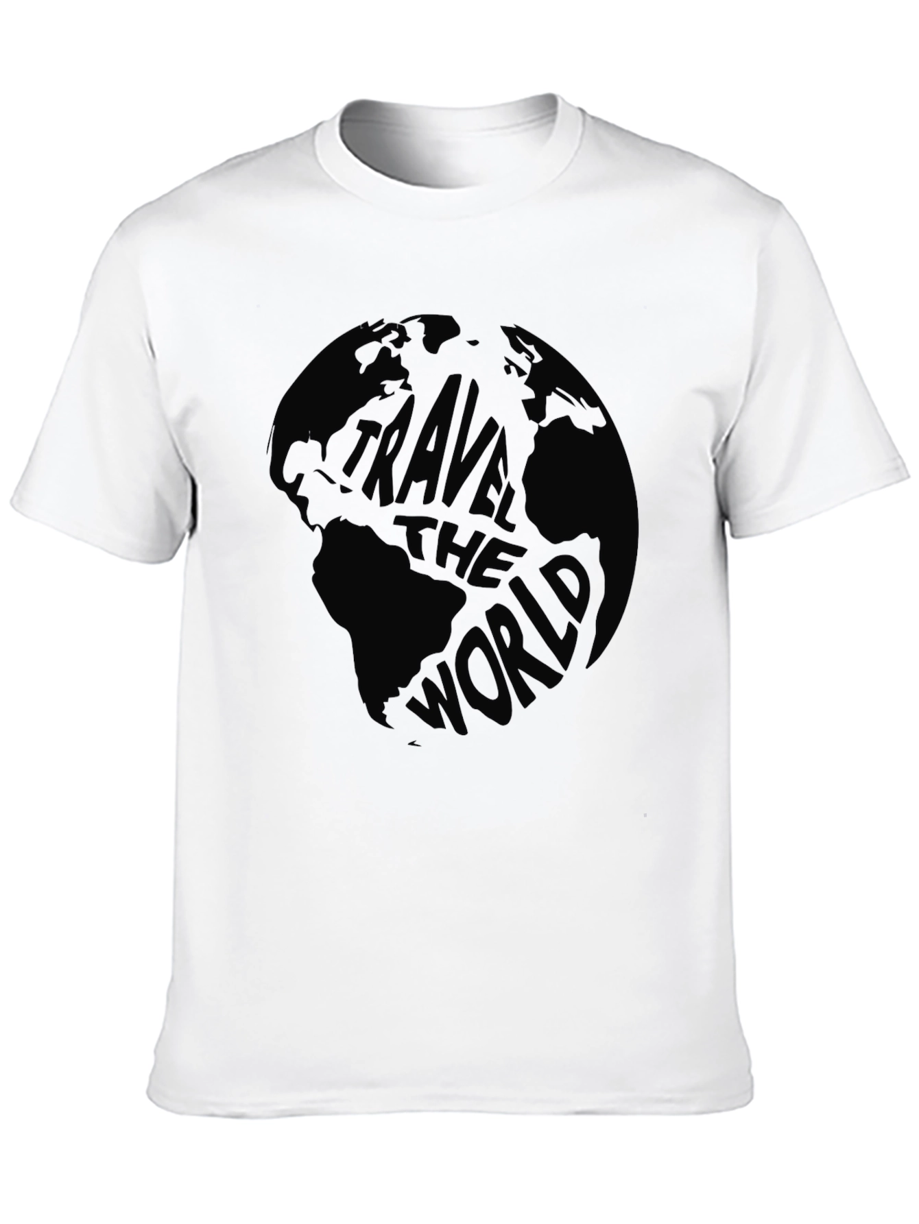 Black Travel the World Black Graphic Tee view 10