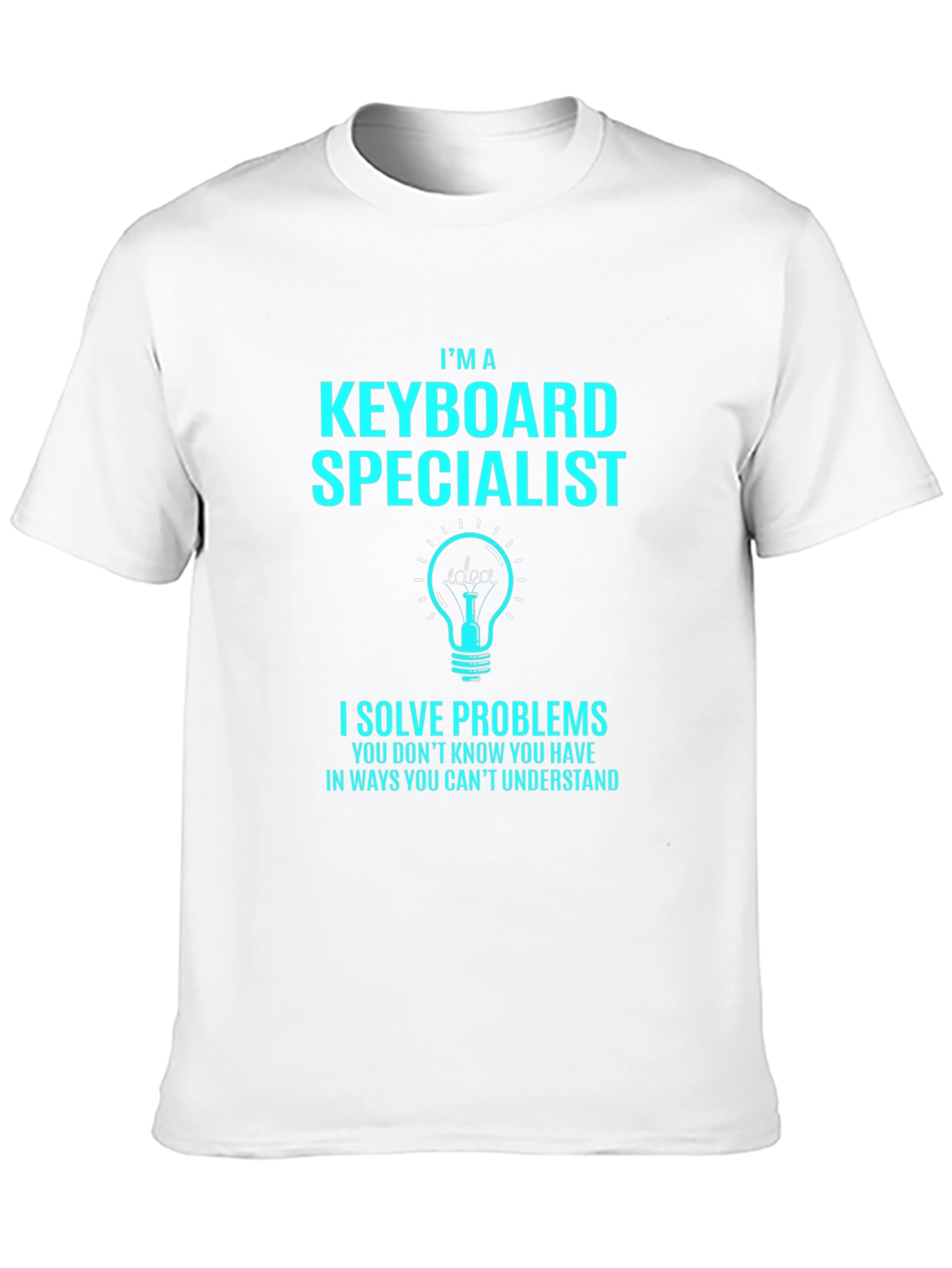 Black Keyboard Specialist Novelty Graphic Tee view 10