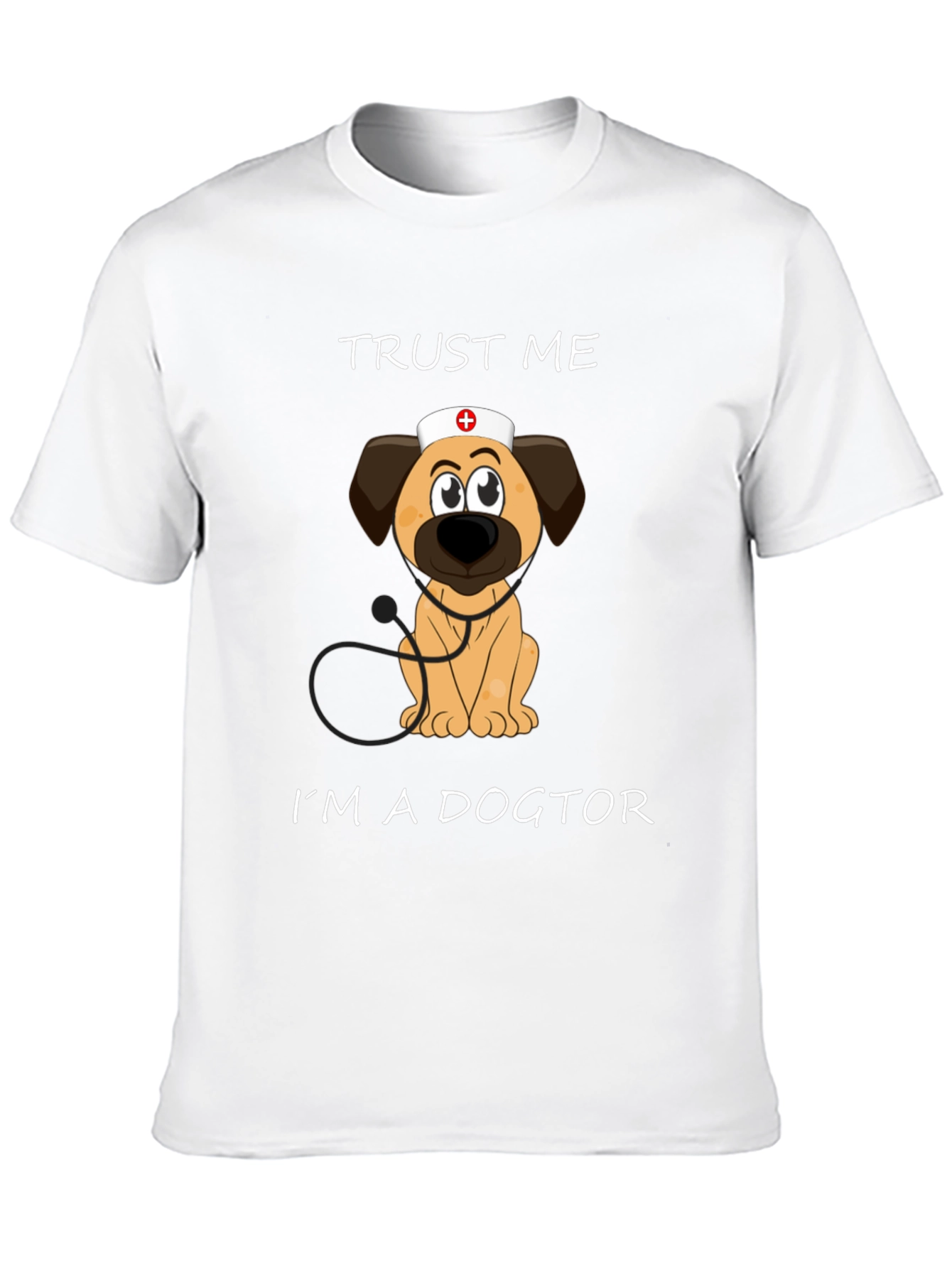 Black Trust Me I'm A Dogtor T-Shirt view 10