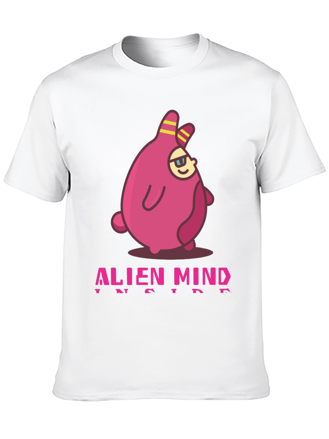 Black Alien Mind Inside Graphic Print Black T-Shirt view 10