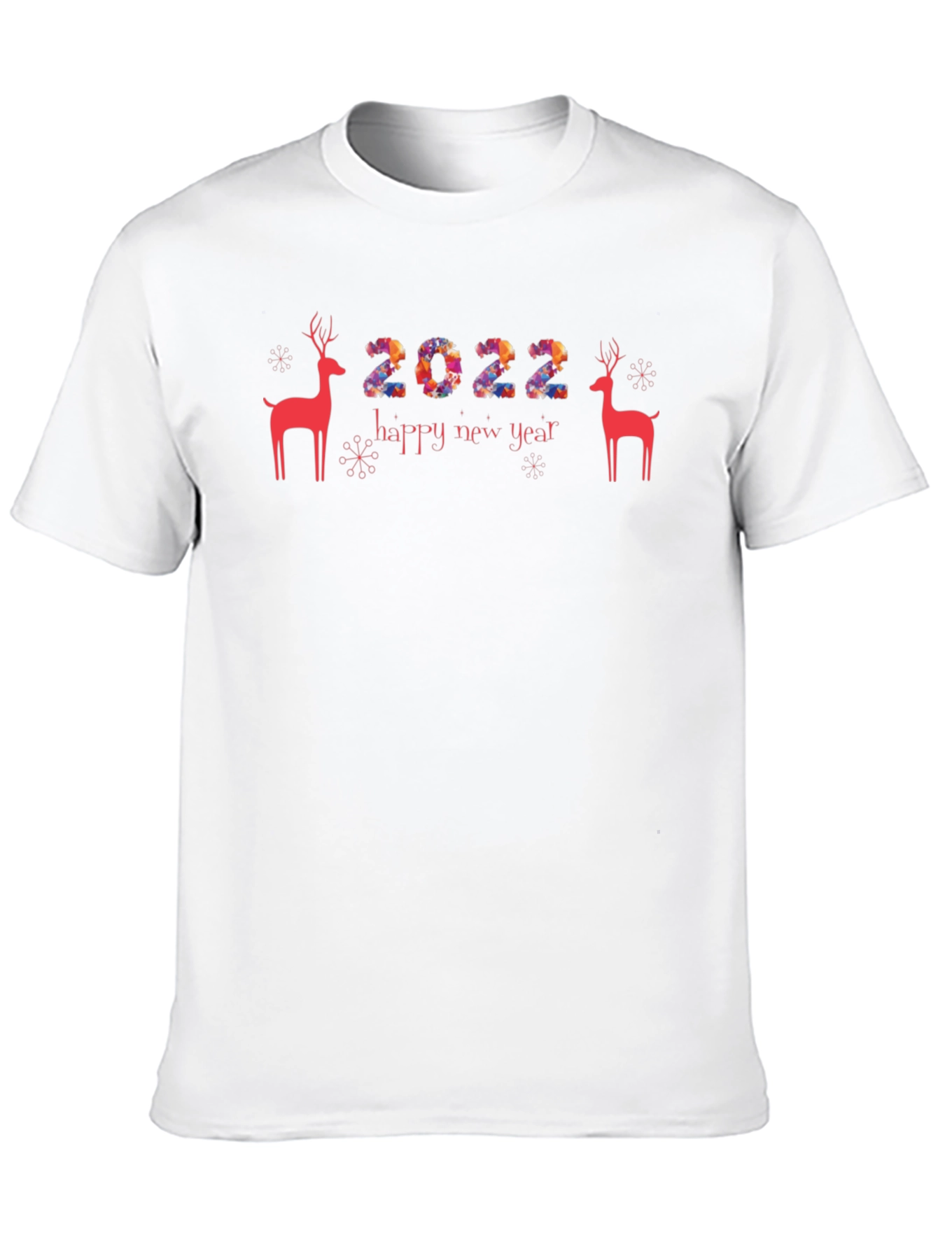 Black Festive 2022 Happy New Year Graphic Tee view 10