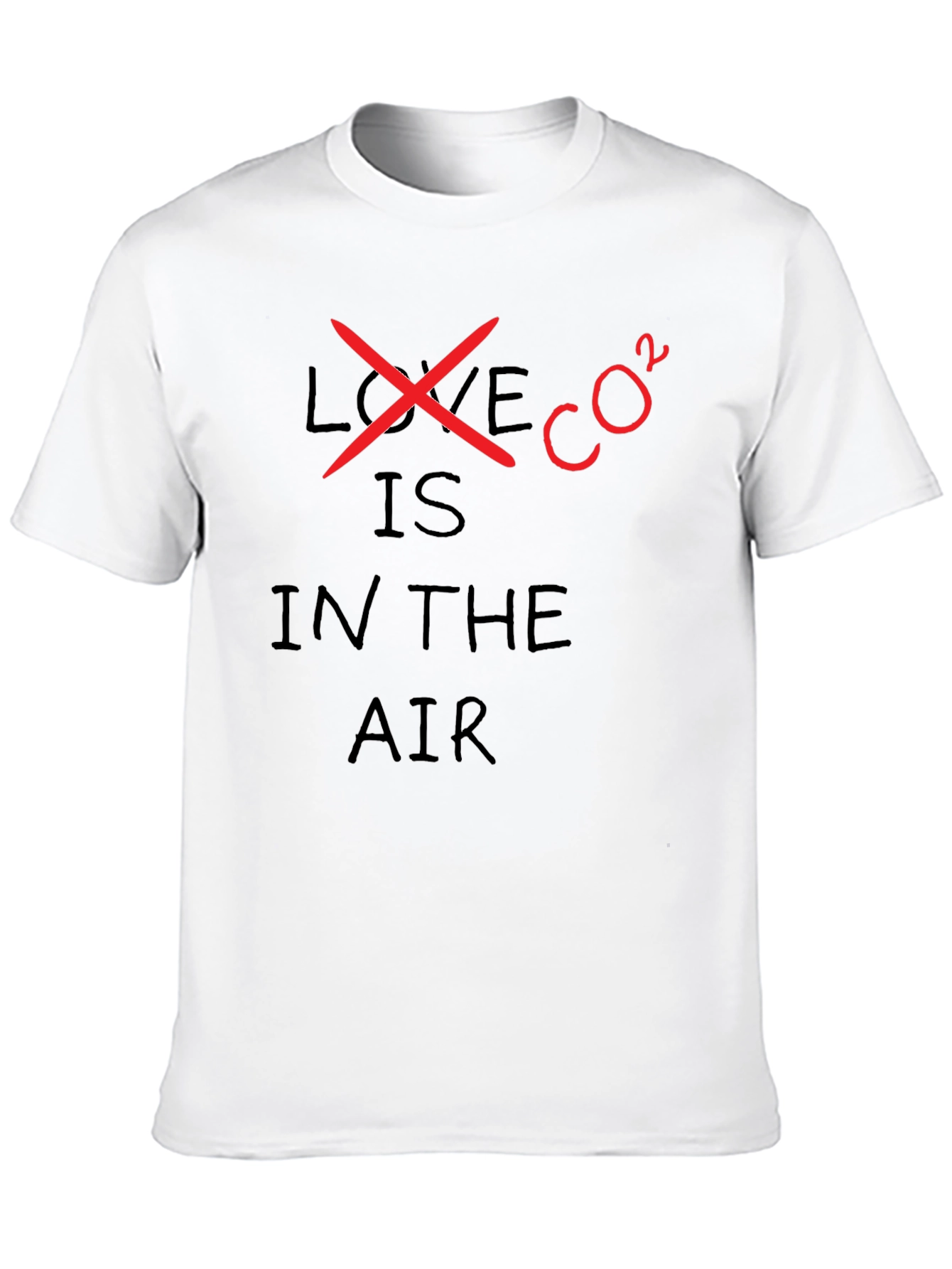 Black Love is CO2 in the Air T-Shirt - Environmental Tee view 10