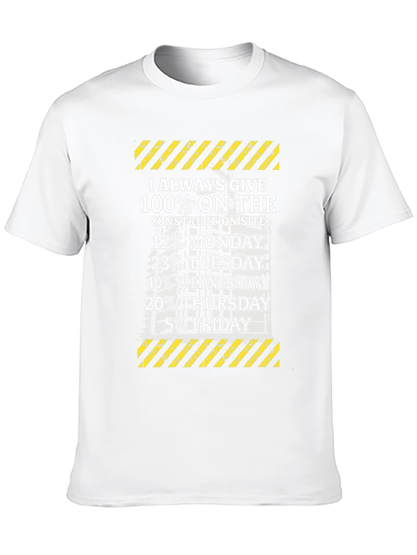 Black Construction Worker Humor T-Shirt view 10
