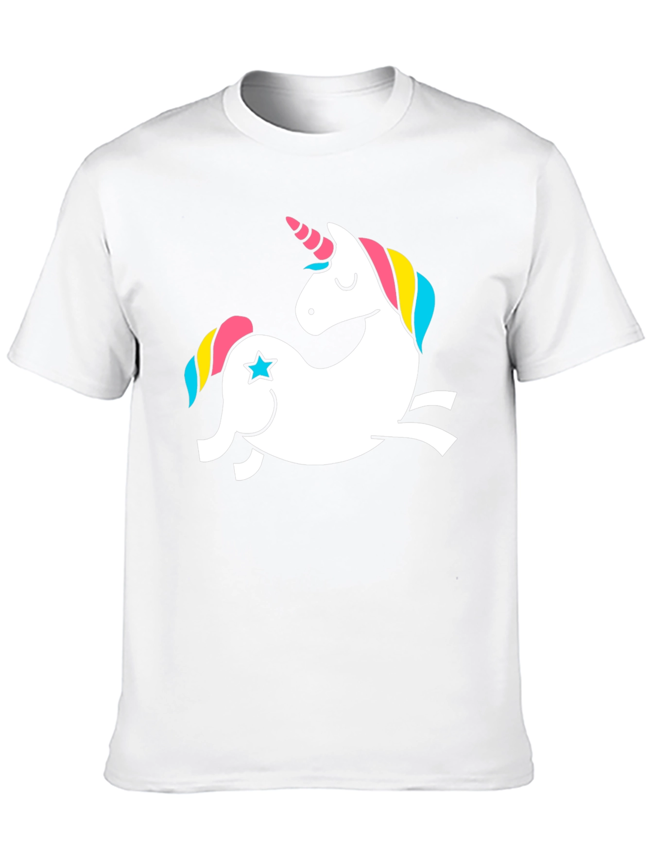 Black Unicorn Graphic Tee - Black Cotton T-Shirt view 10