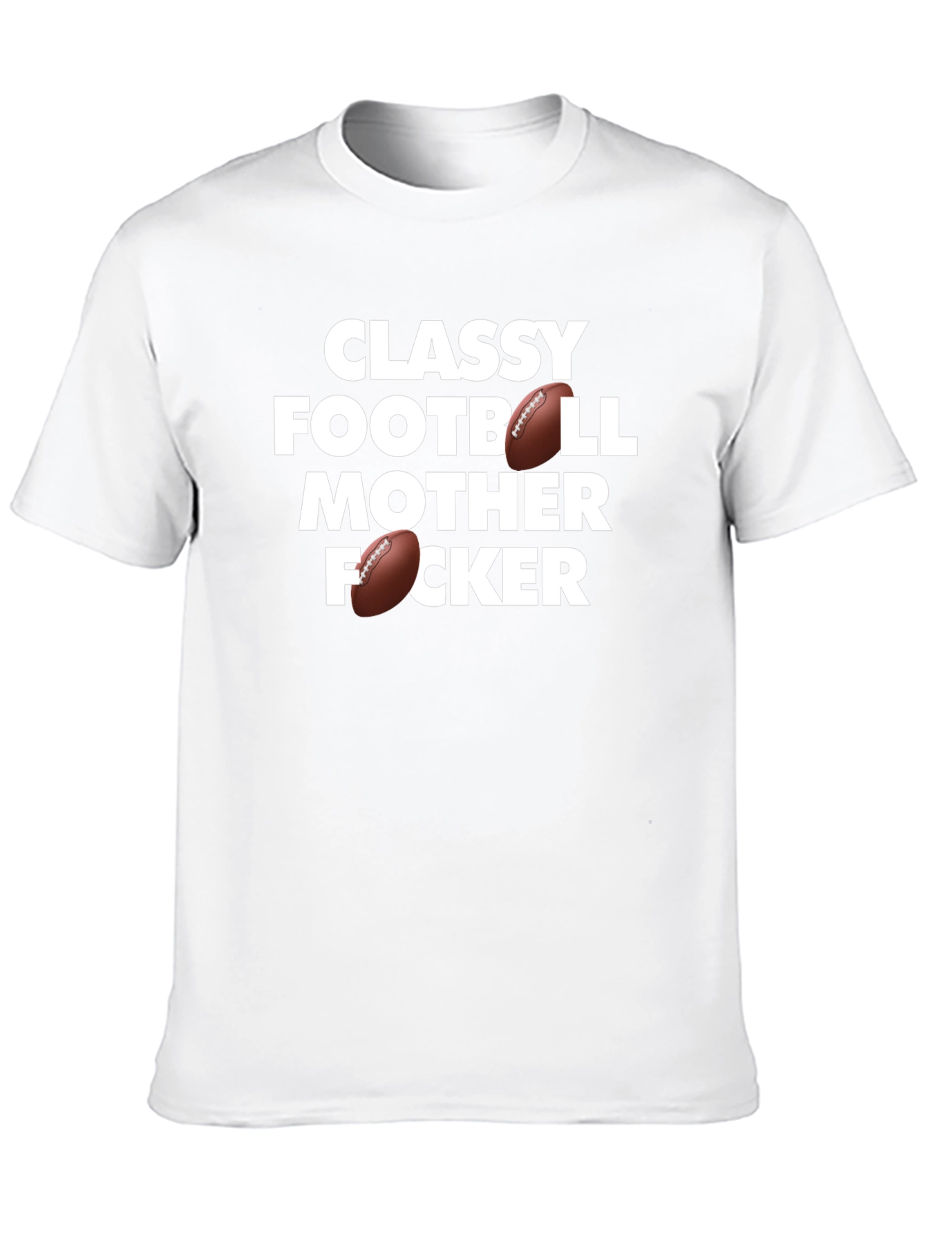 Black Classy Football Mother F'er T-Shirt view 10