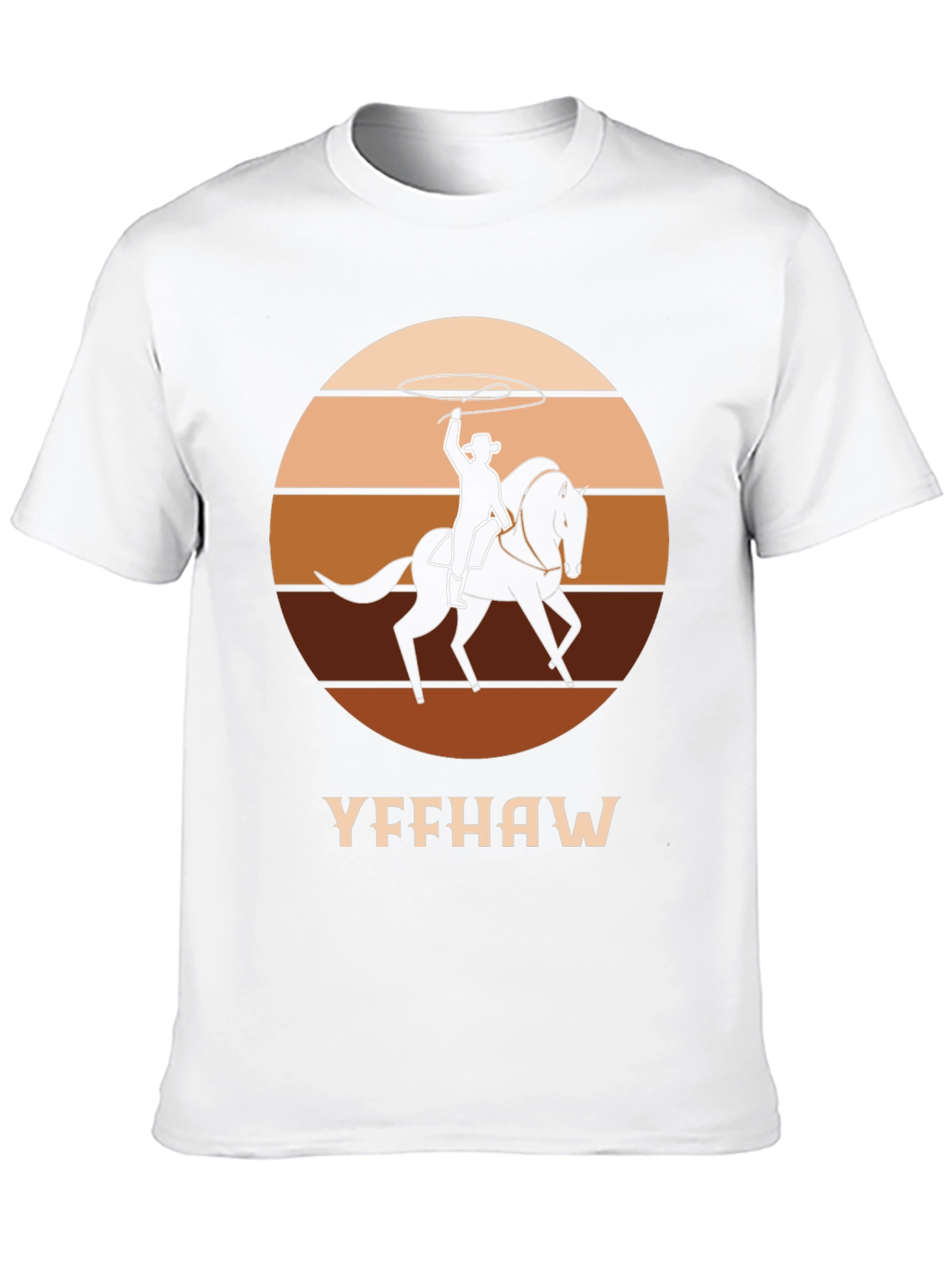 Black Yeehaw Cowboy Horse T-Shirt - Western Style Tee view 10