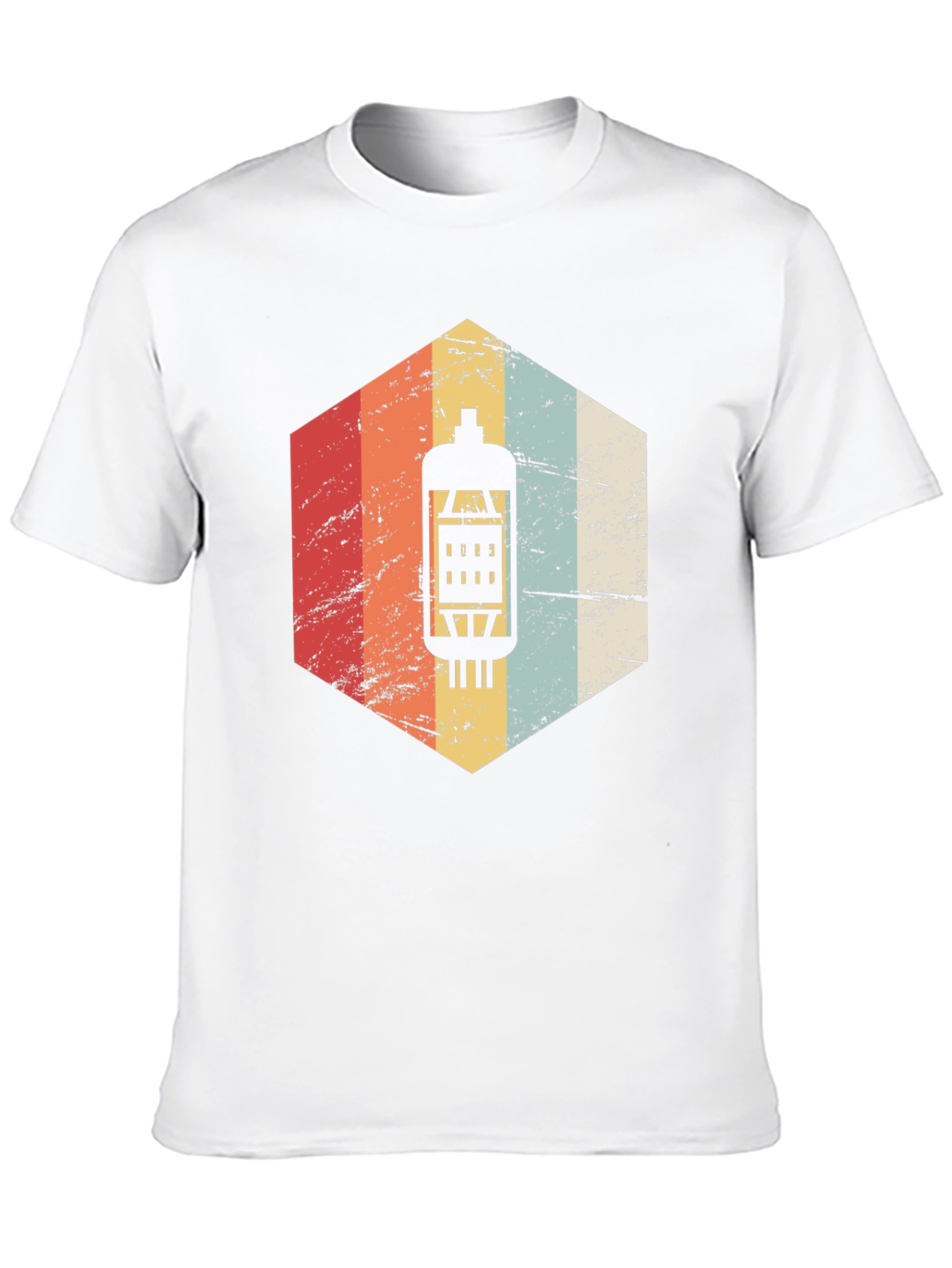 Black Vintage Retro Tube Amp T-Shirt - Musician Gift view 10