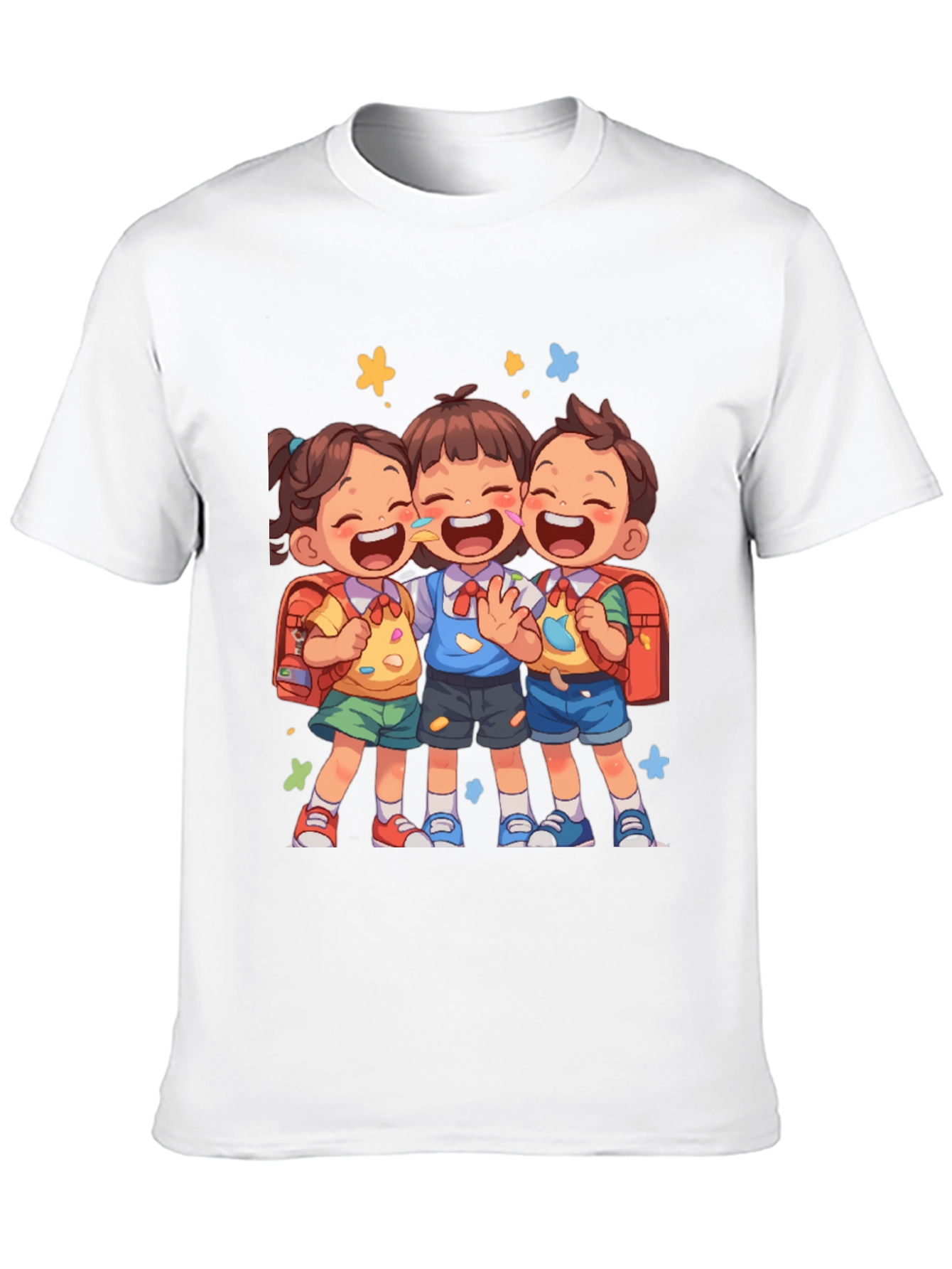 Black Kids Cartoon Graphic Tee - Back to School view 10
