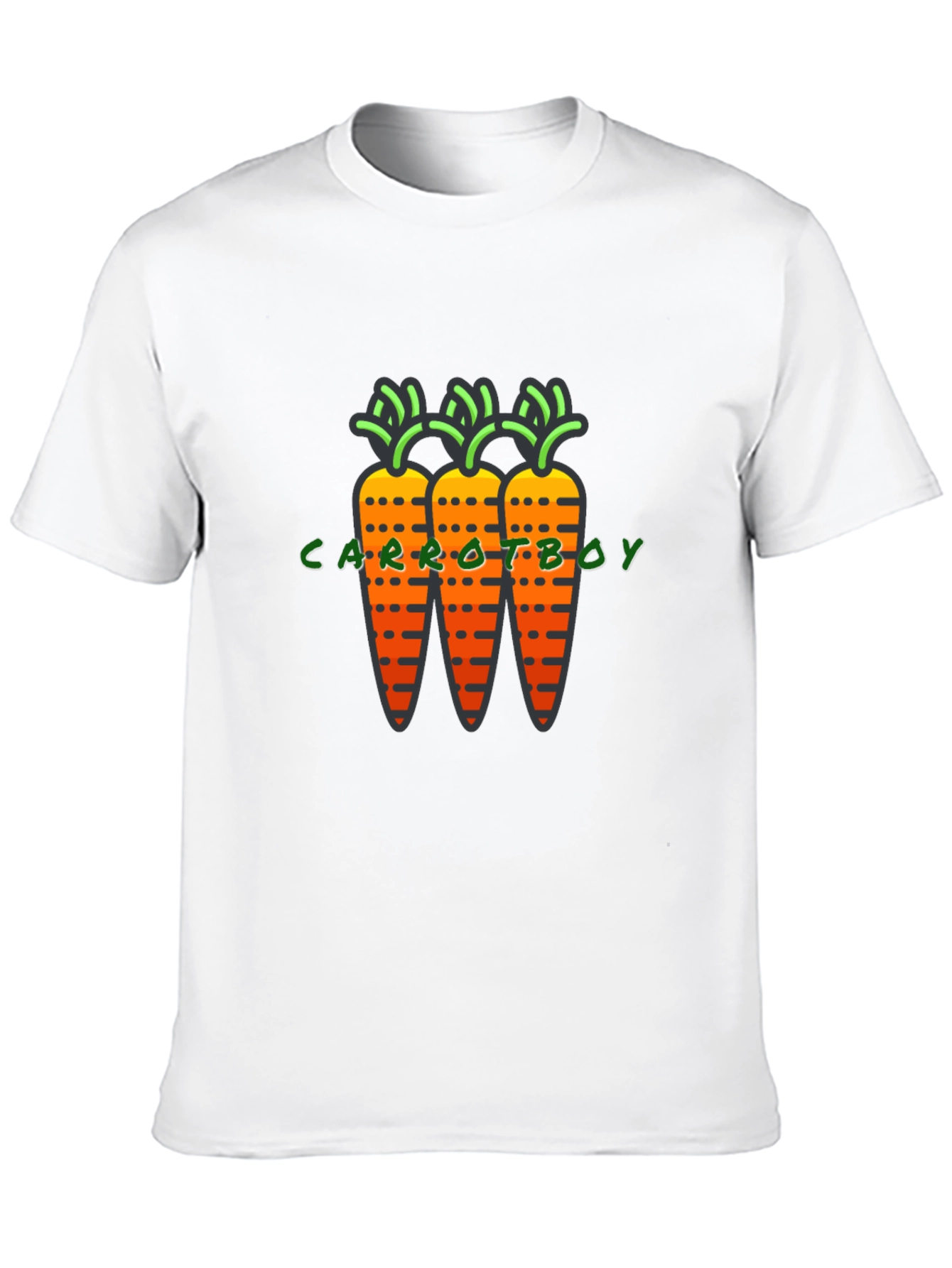 Black Carrot Boy Graphic T-Shirt - Quirky & Fun view 10