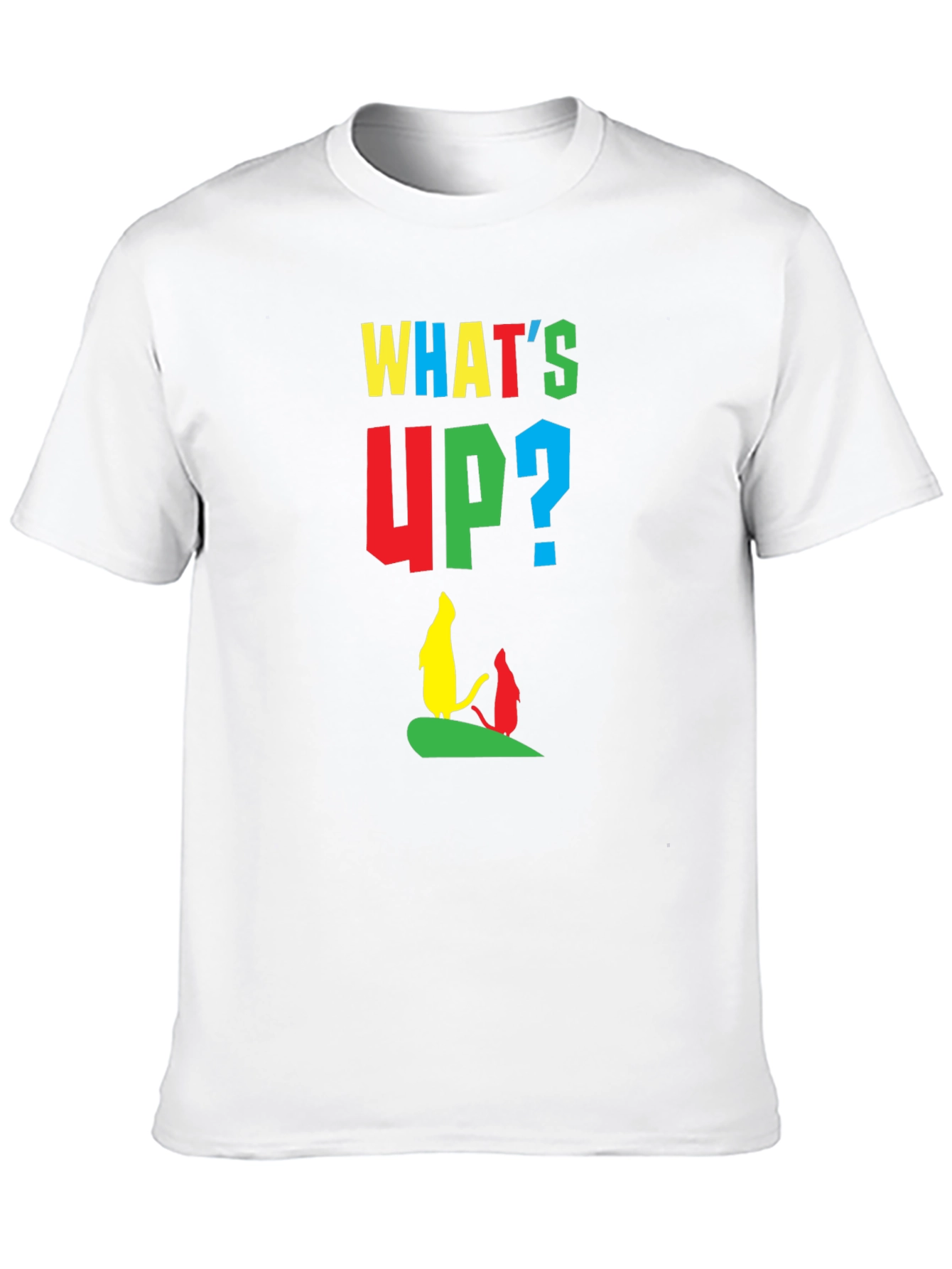 Black Whimsical Cartoon Graphic Tee - What's Up? view 10