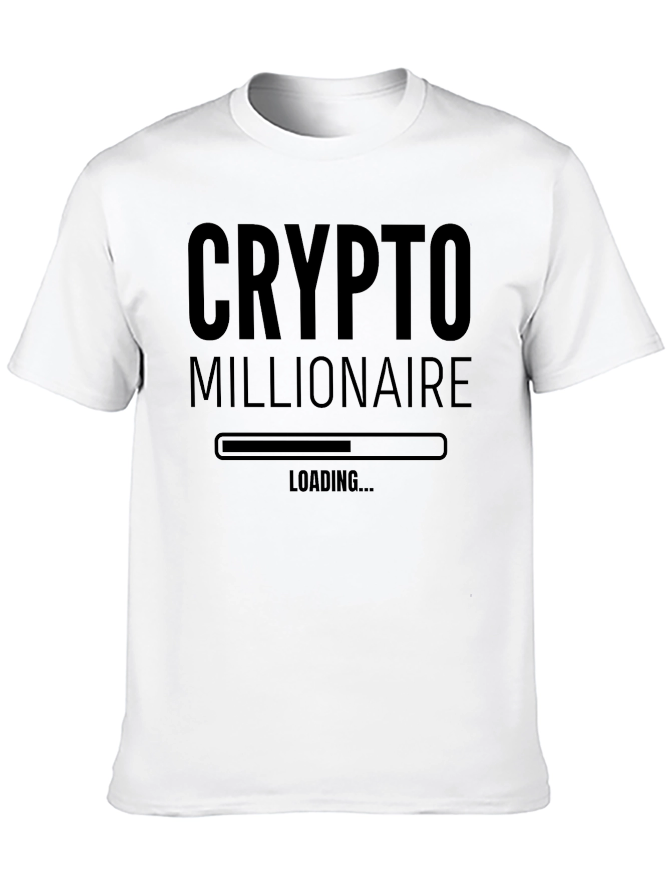 Black Crypto Millionaire Loading T-Shirt view 10