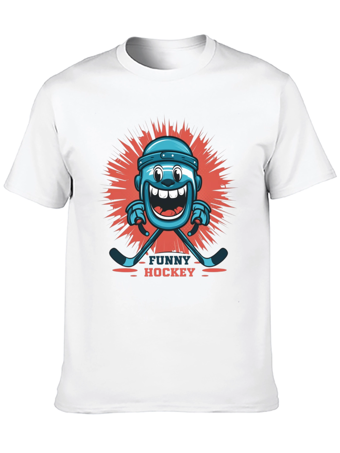 Black Funny Hockey Graphic T-Shirt view 10