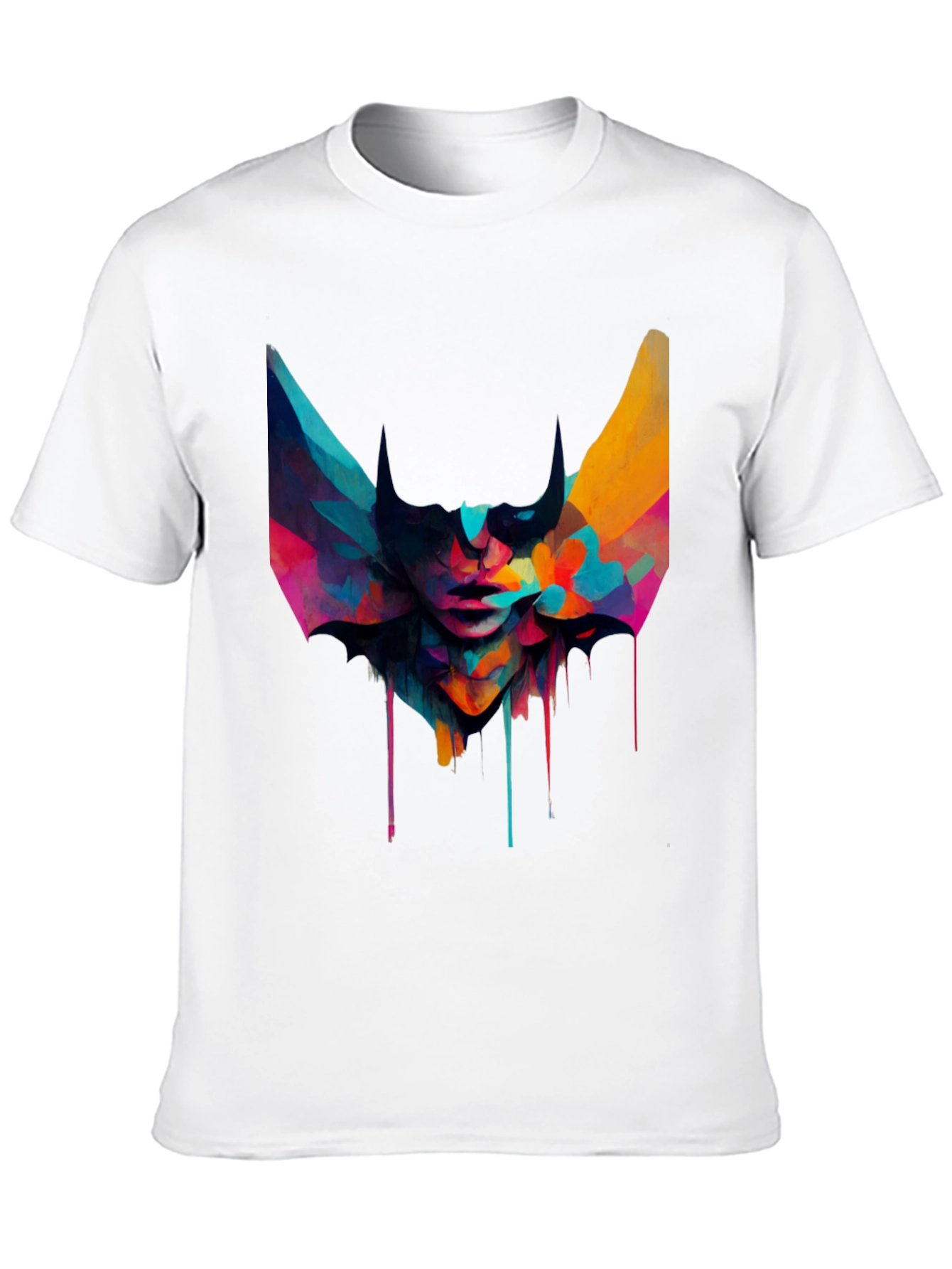 Black Abstract Art Graphic Tee - Modern Unisex T-Shirt view 10