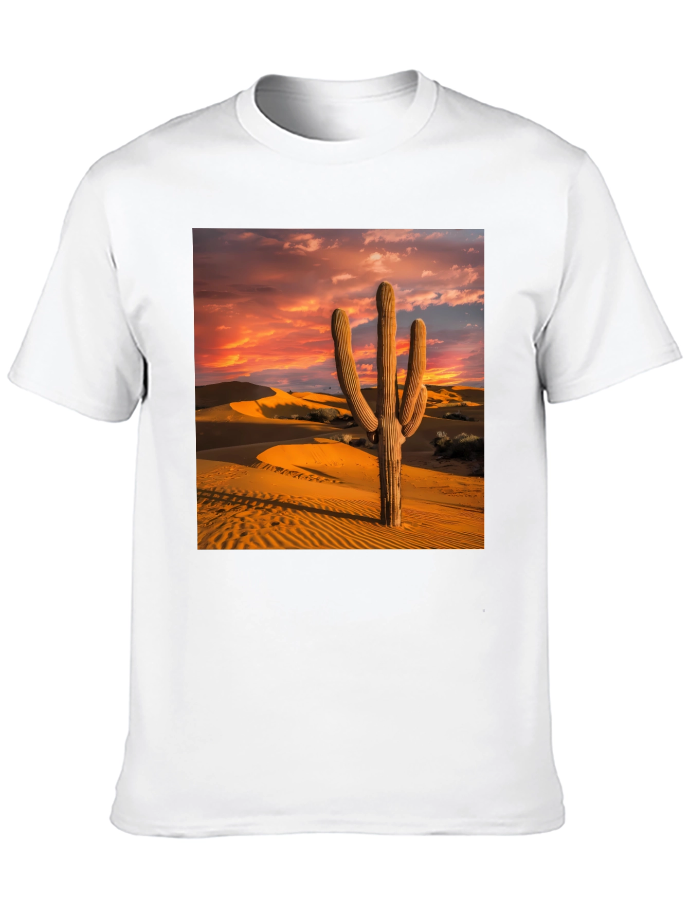 Black Cactus Sunset Tee - Desert Vibes view 10