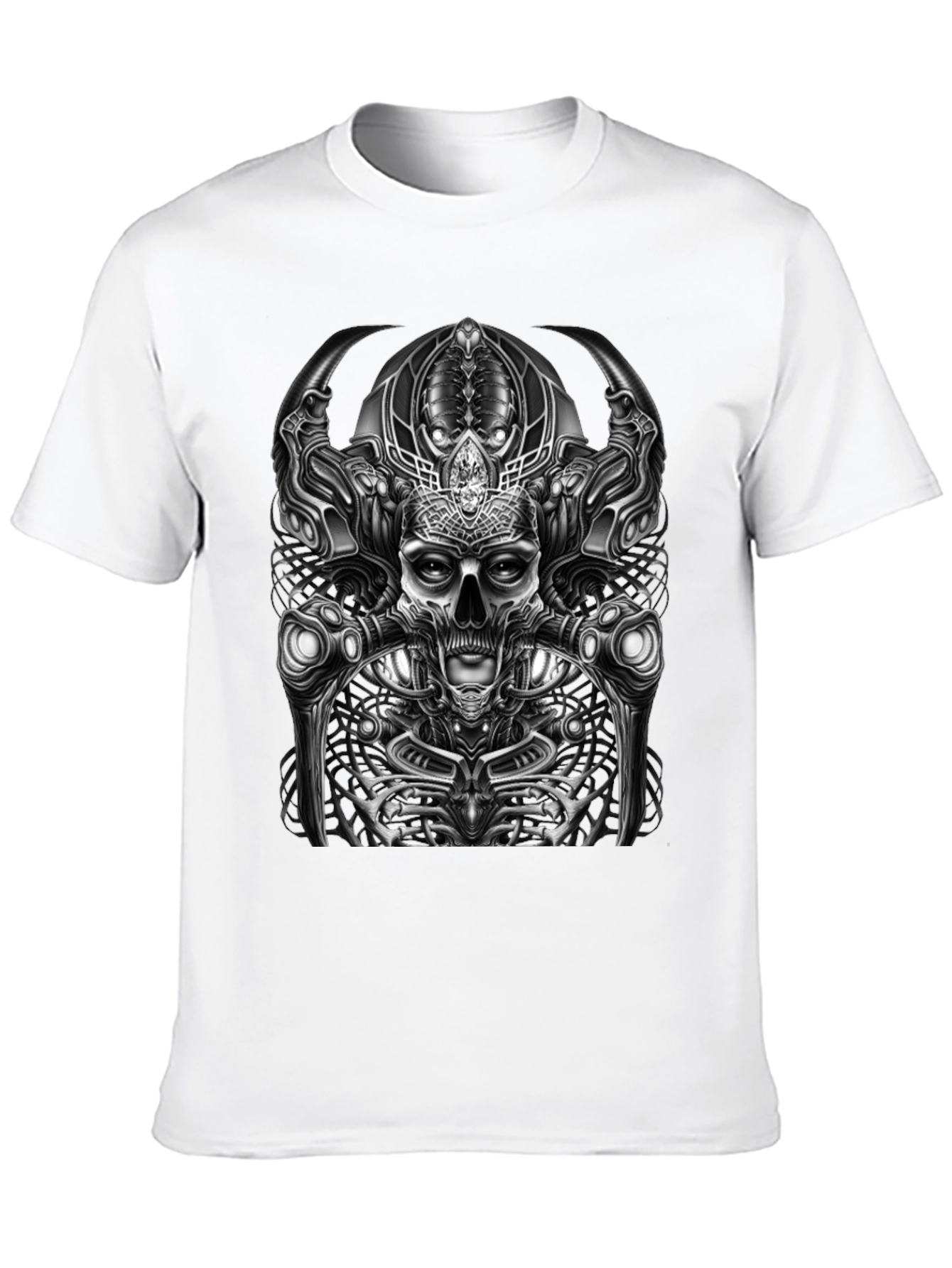 Black Skull Graphic T-Shirt - Dark & Edgy Style view 10