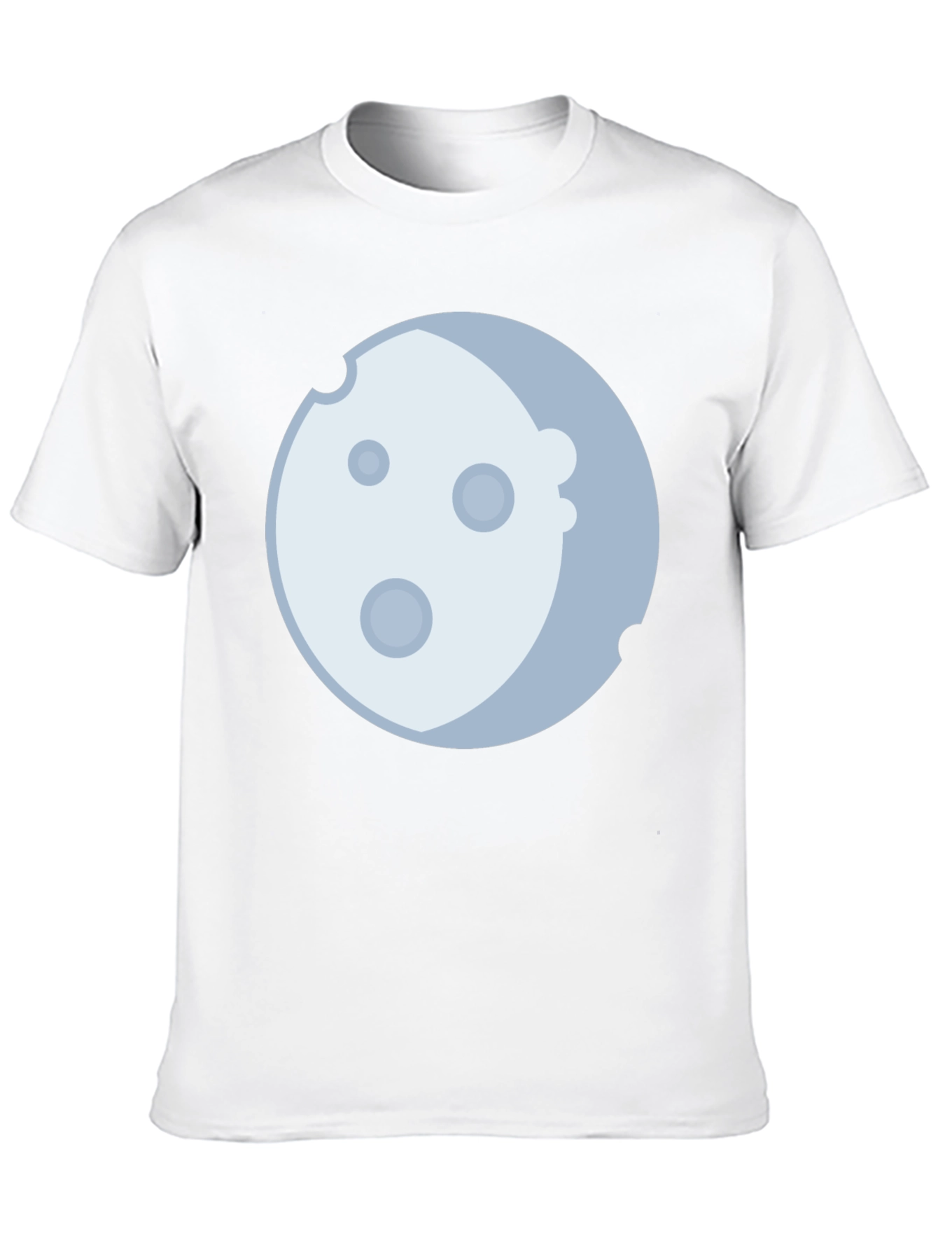 Black Lunar Graphic Tee - Black Cotton Blend, Moon Design view 10