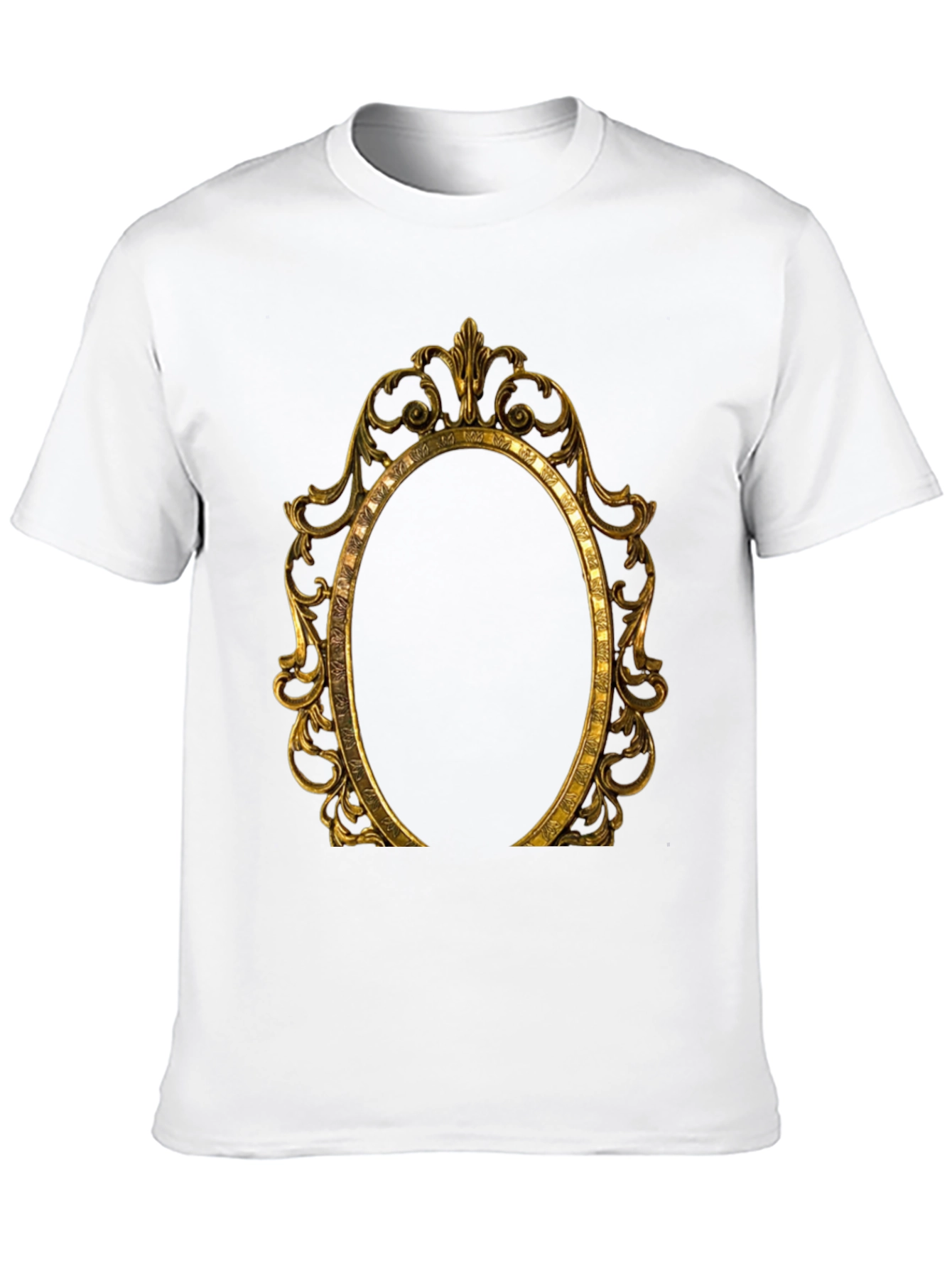 Ornate Gold Frame Graphic Tee - 10