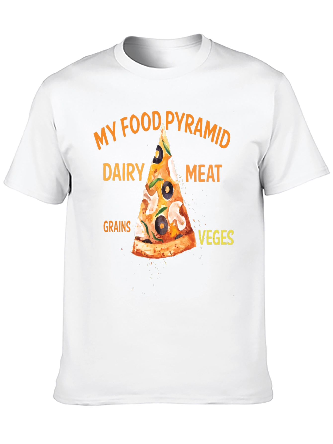 My Food Pyramid Pizza T-Shirt - 10