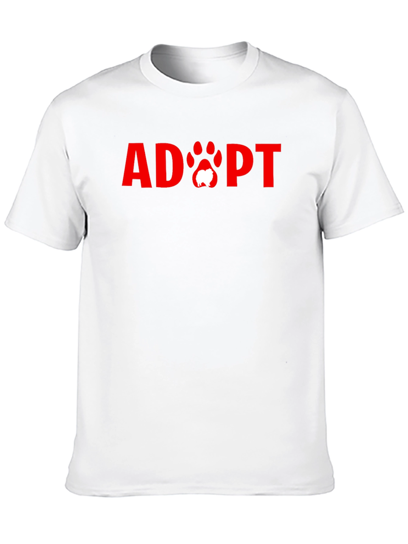 Black Adopt Dog T-Shirt, Animal Rescue Tee view 10