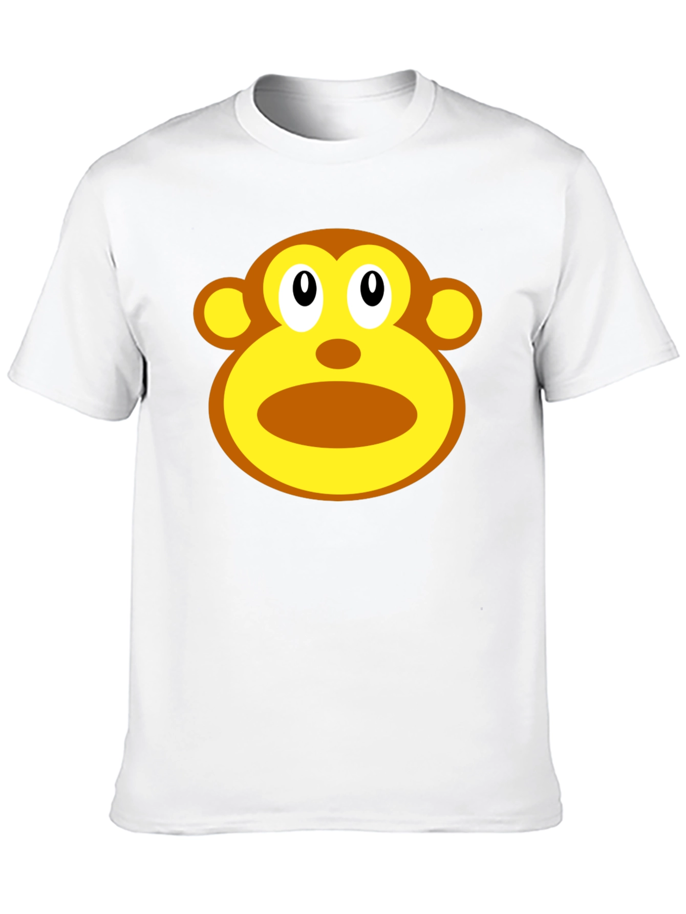 Black Monkey Face Graphic T-Shirt - Unisex Black Tee view 10