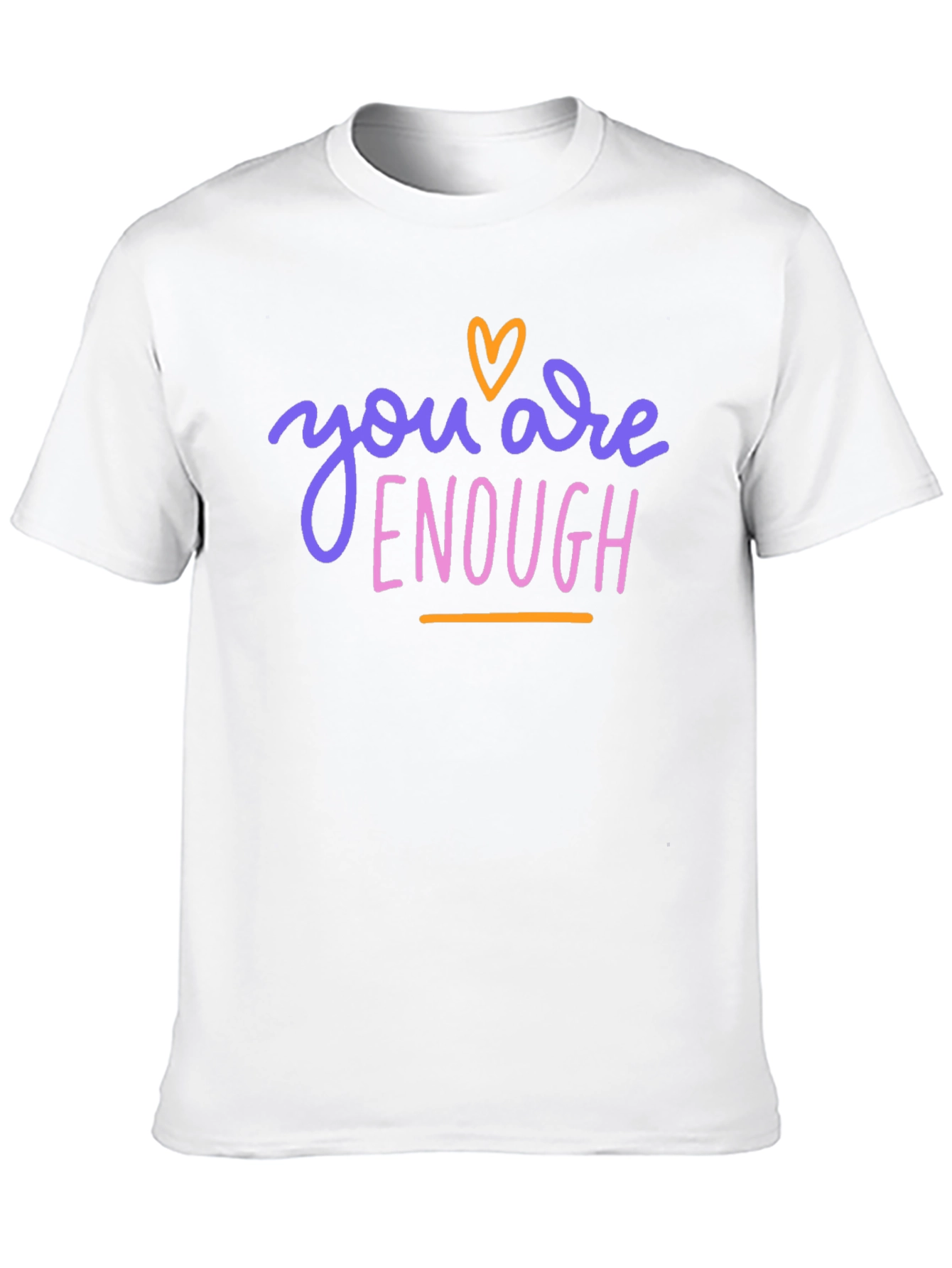 Black You Are Enough Graphic Tee - Black view 10