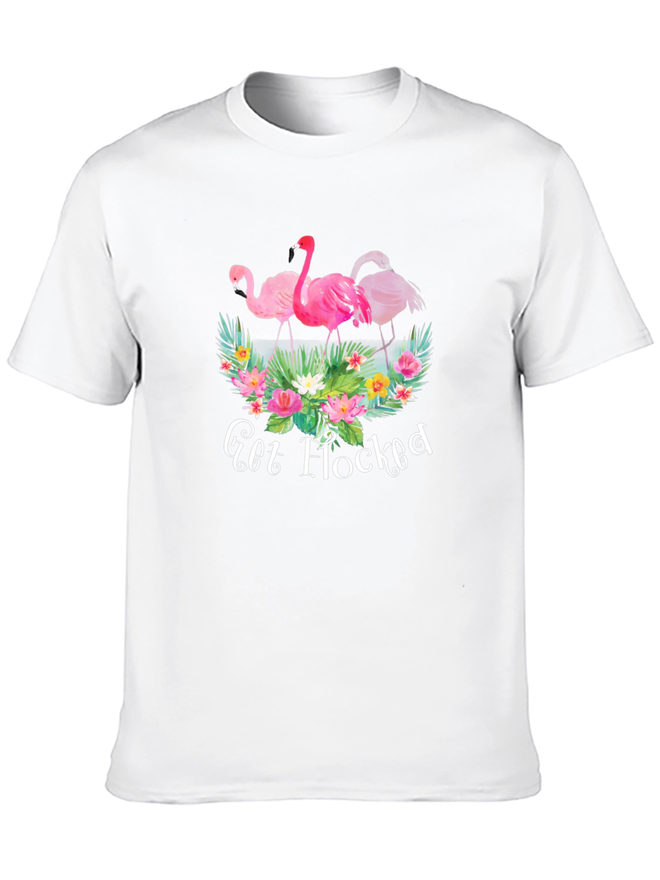 Black Get Flocked Flamingo Graphic T-Shirt view 10