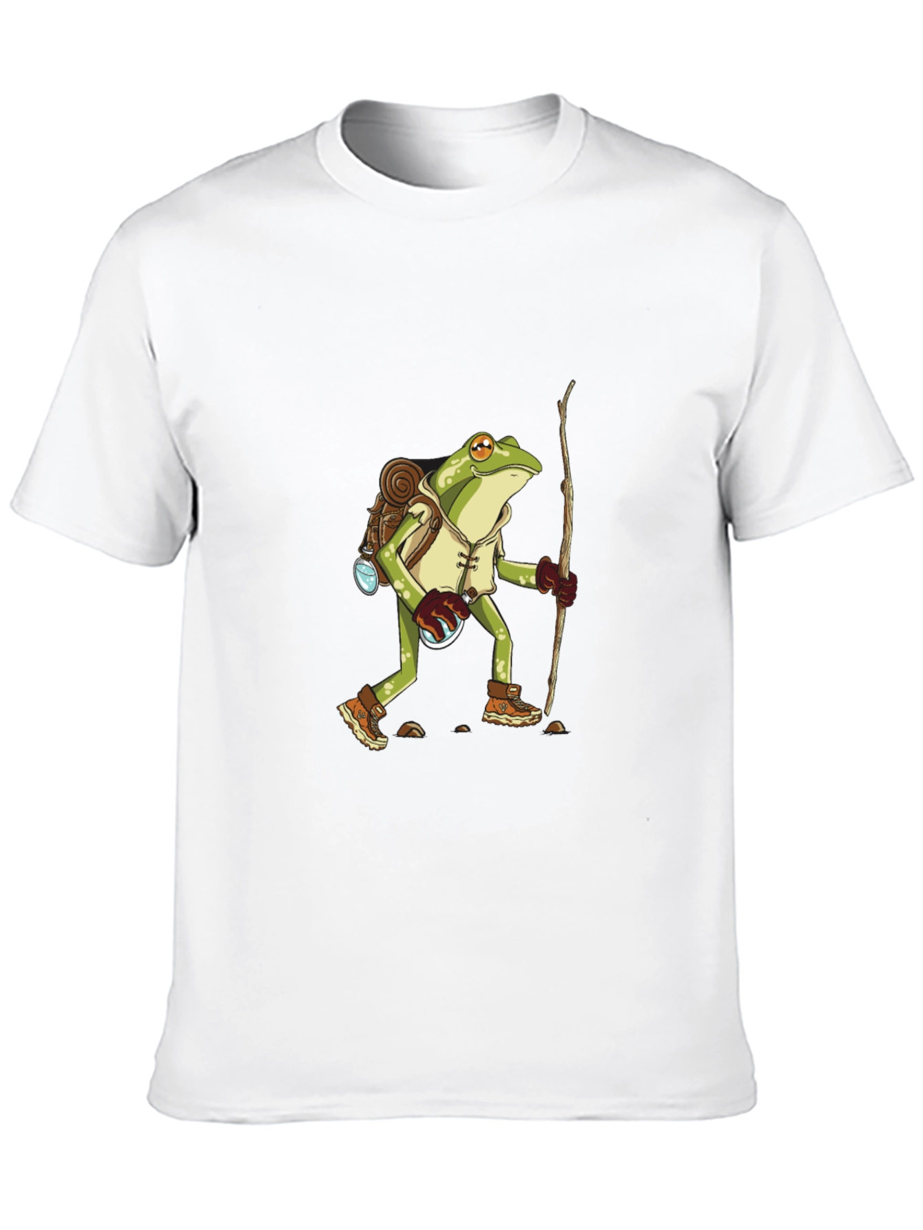 Black Frog Hiker T-Shirt - Nature Adventure Tee view 10