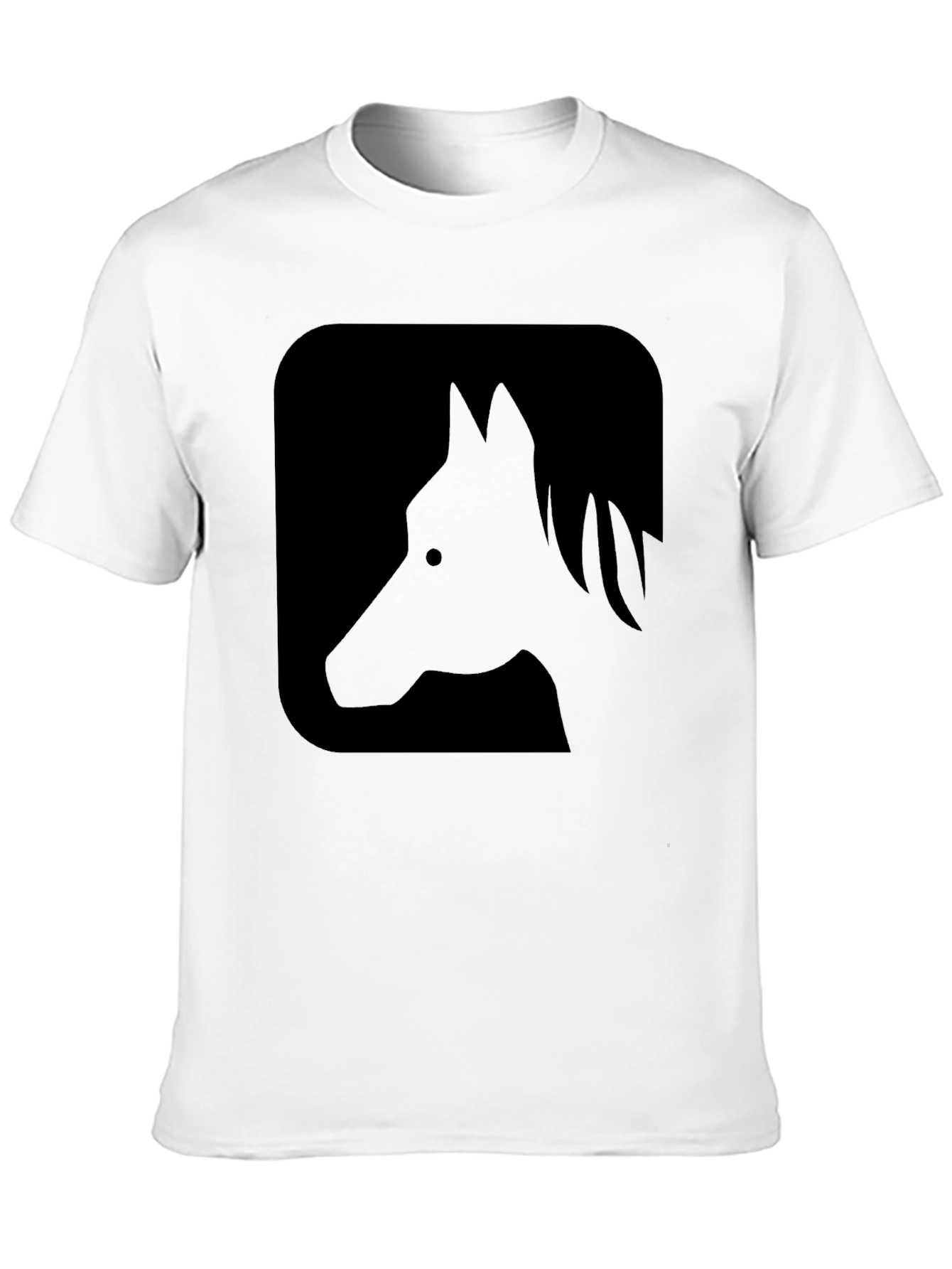 Black Black Horse Silhouette Graphic Tee - Casual Comfort view 10