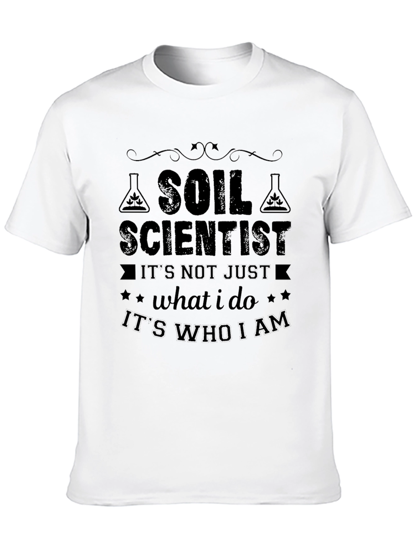 Black Soil Scientist Novelty Graphic T-Shirt view 10