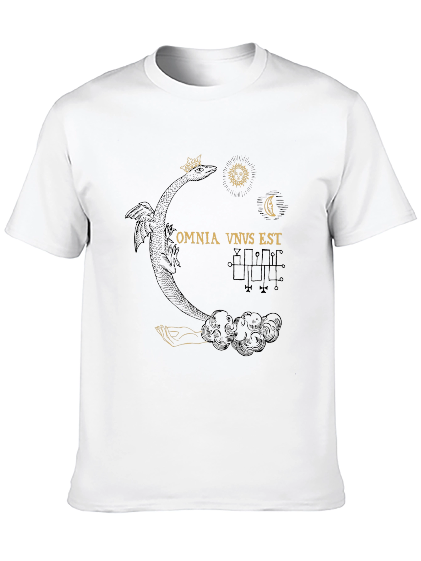 Black Occult Dragon Graphic Tee - Black view 10