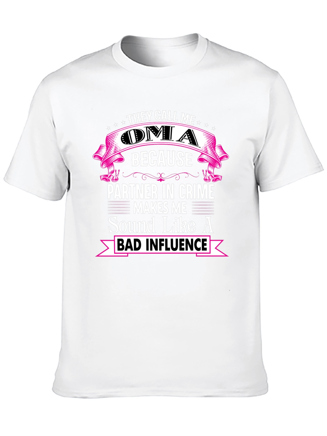 Black They Call Me Oma Funny T-Shirt view 10