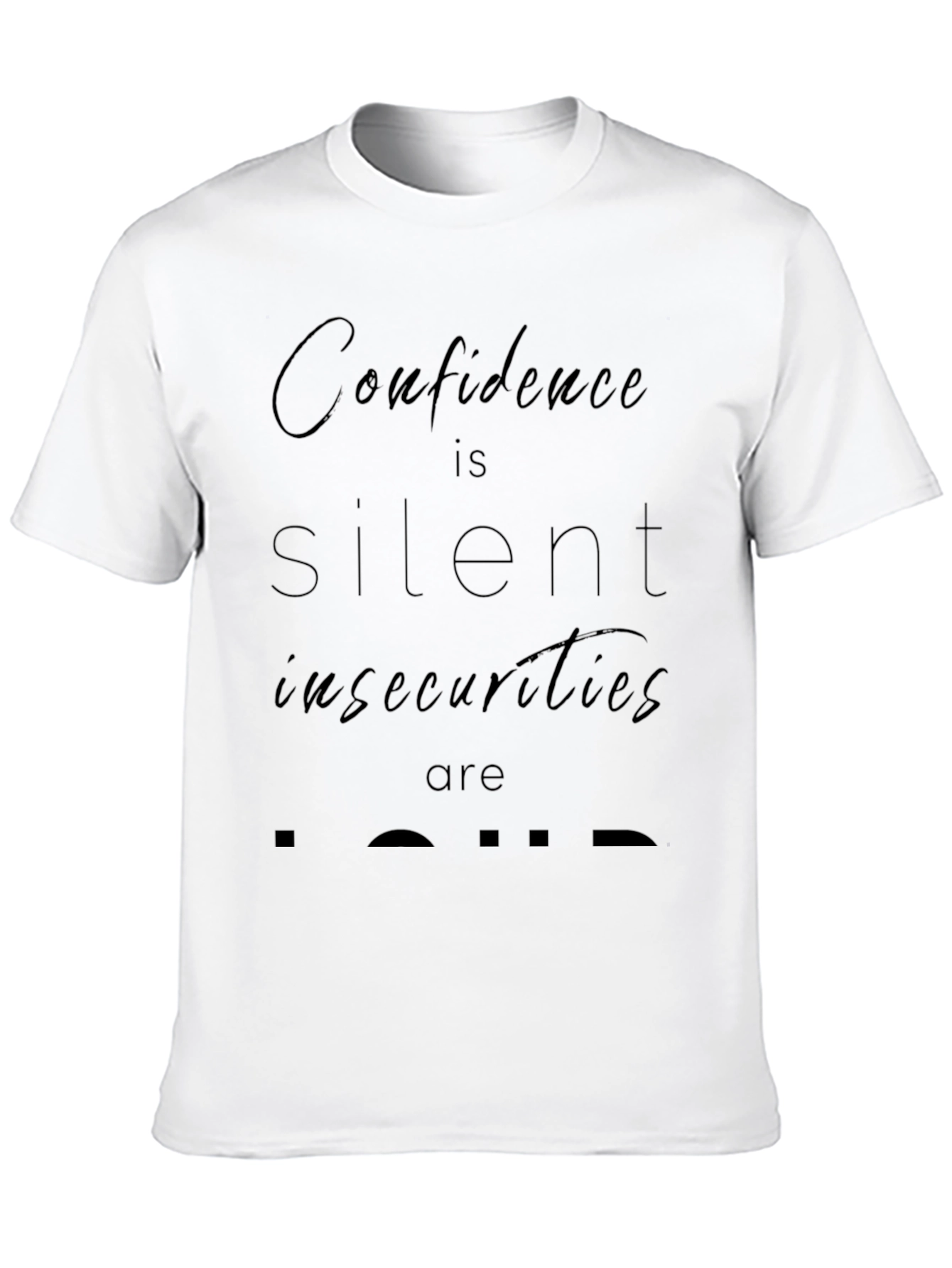 Black Confidence is Silent Graphic Tee view 10
