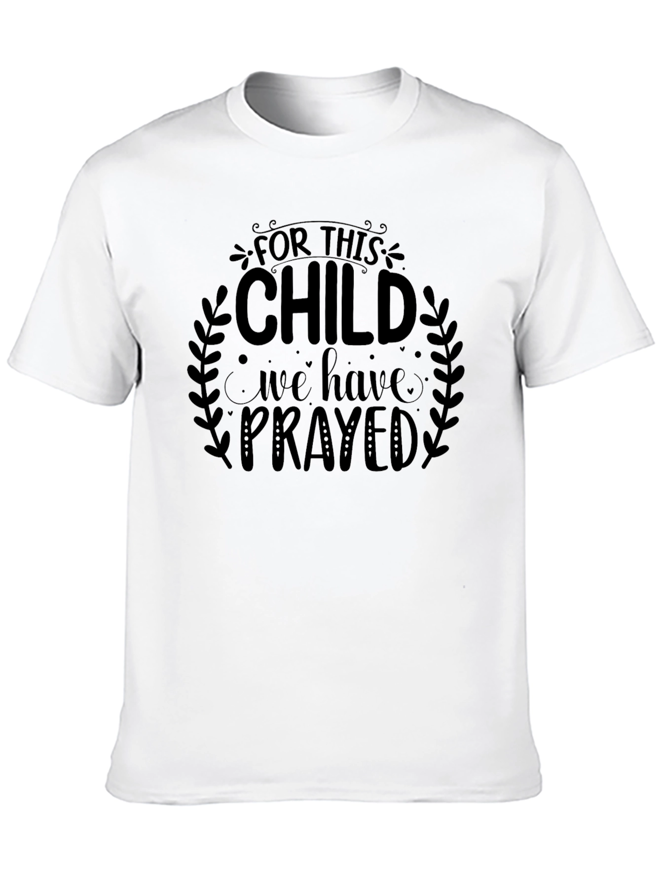 Black For This Child We Have Prayed T-Shirt view 10