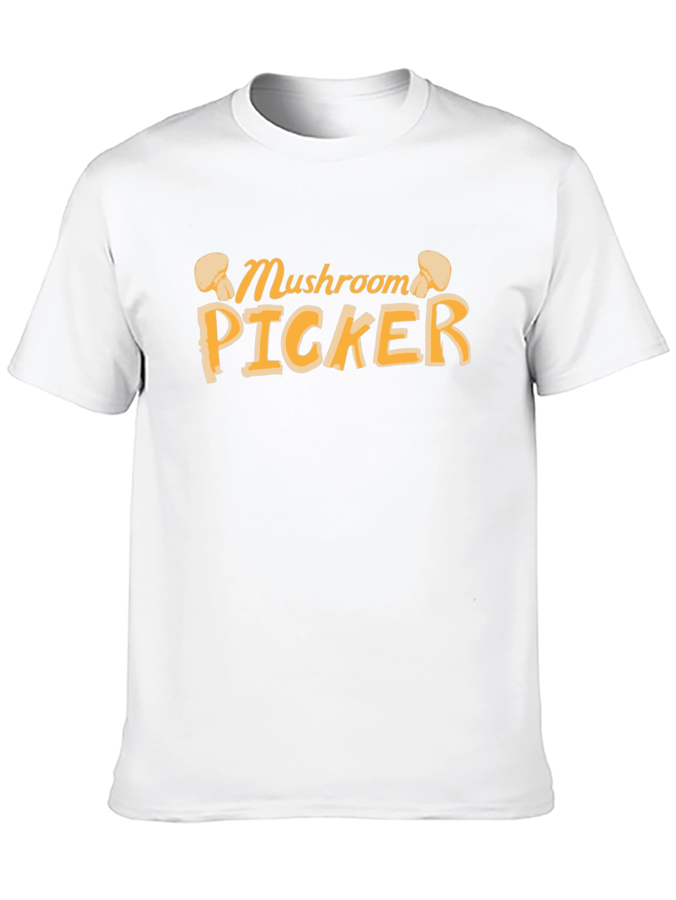 Black Mushroom Picker Graphic Tee - Black Cotton T-Shirt view 10
