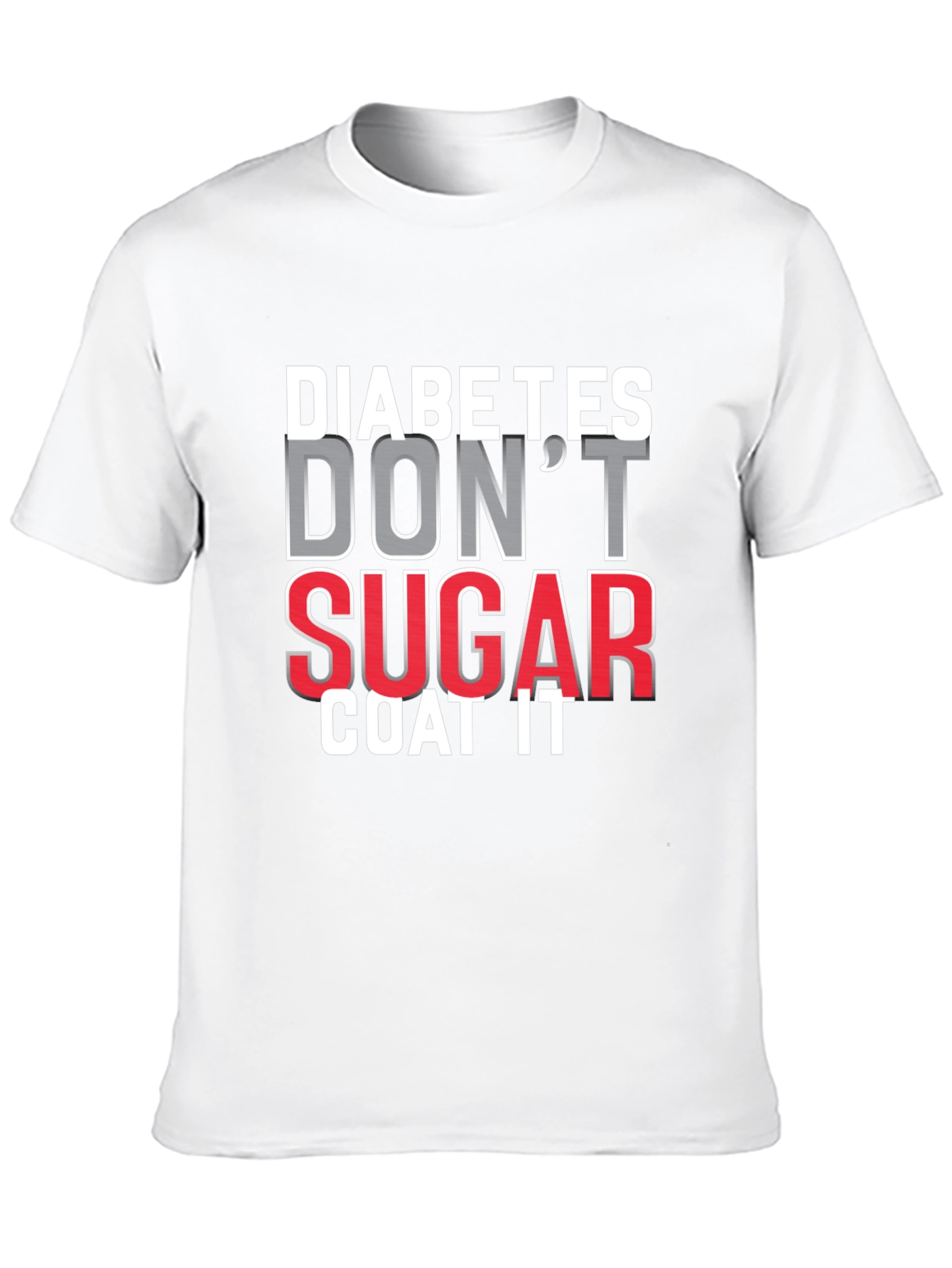 Black Diabetes Don't Sugar Coat It T-Shirt view 10