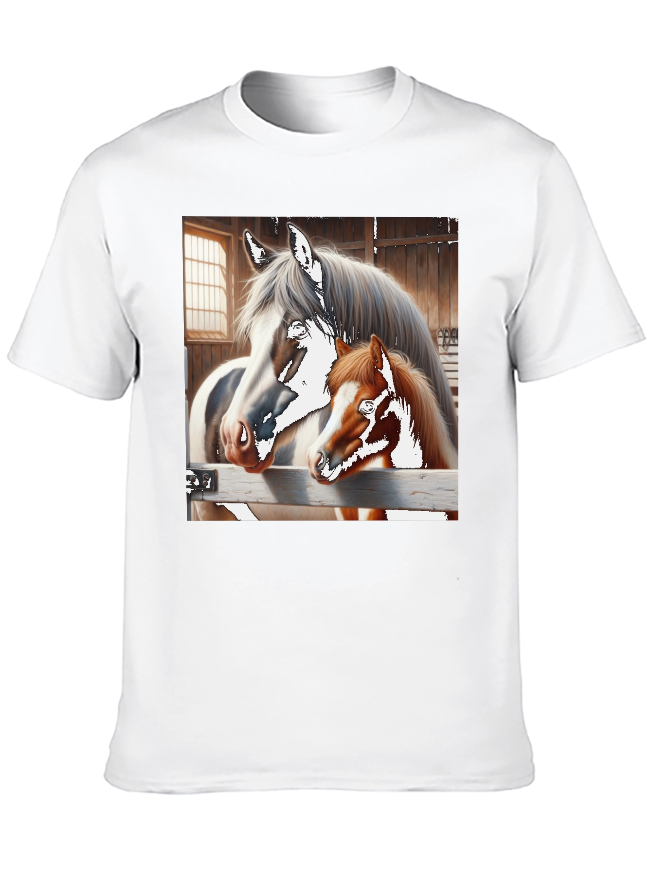 Black Horse and Foal Graphic Tee view 10