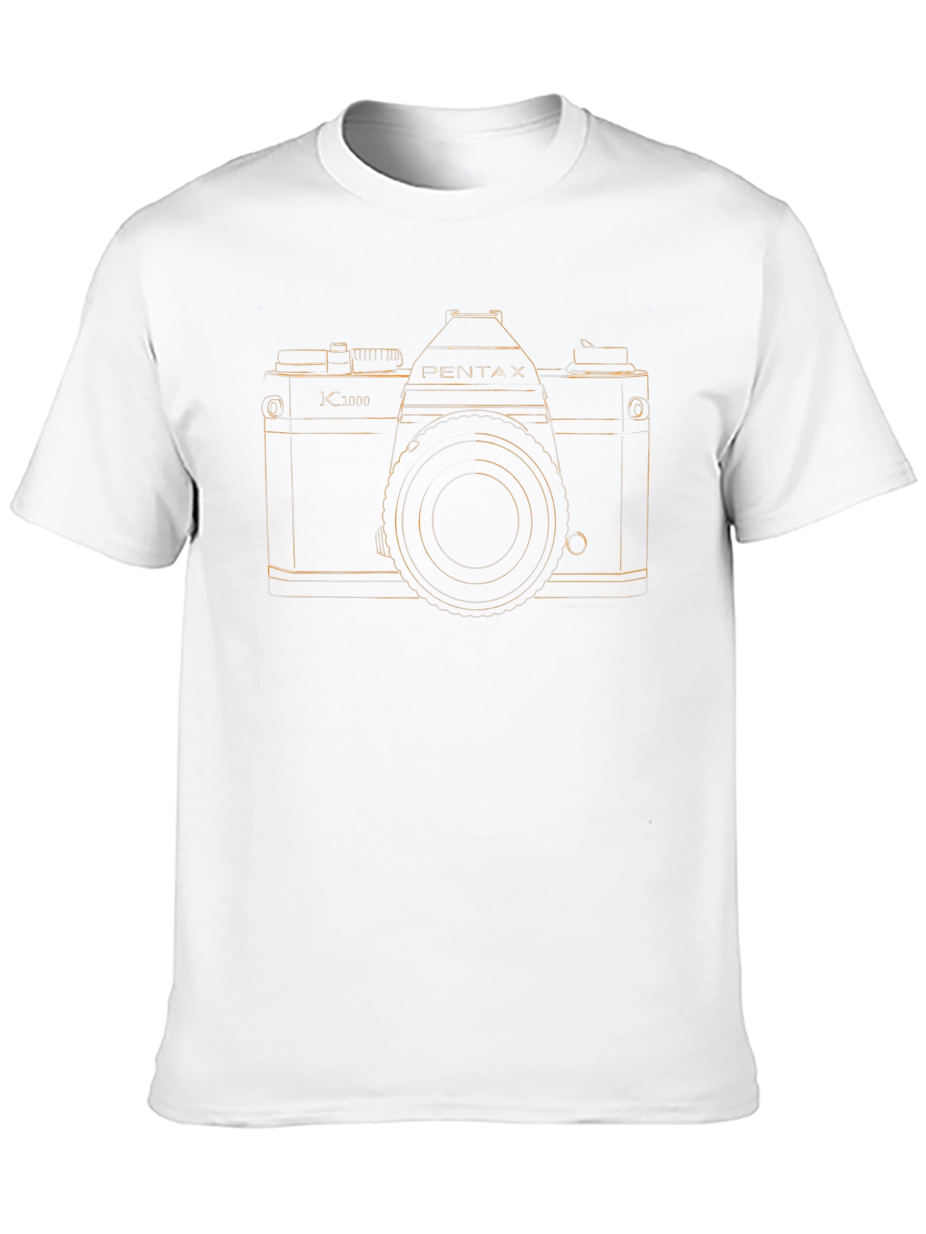 Black Retro Camera T-Shirt - Classic Pentax K1000 Design view 10