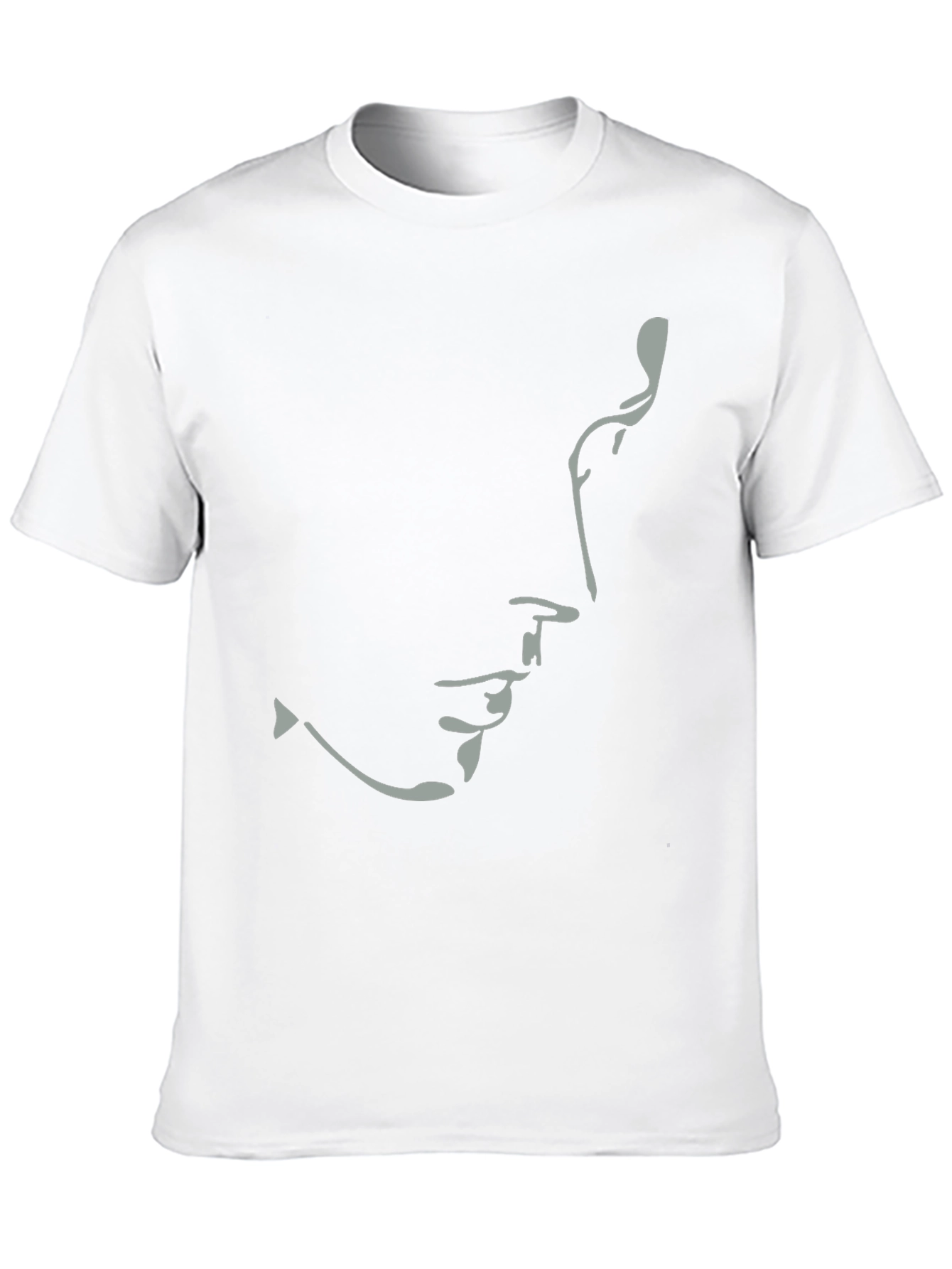 Black Minimalist Silhouette T-Shirt - Unisex Soft Cotton Tee view 10